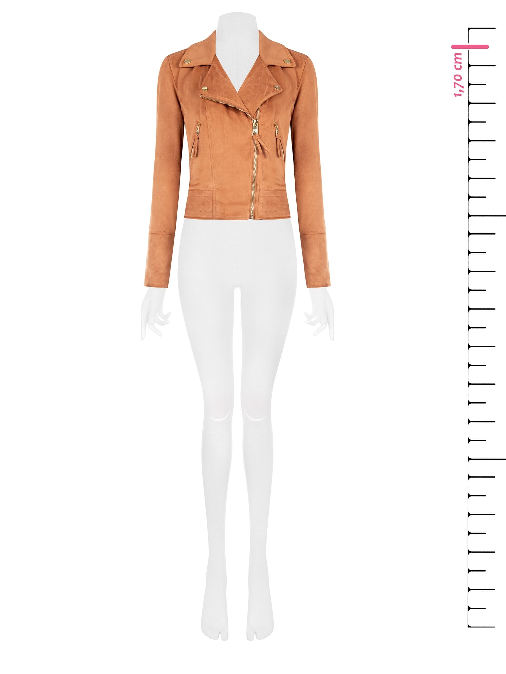 Chiodo Suede Leather Jacket Rinascimento