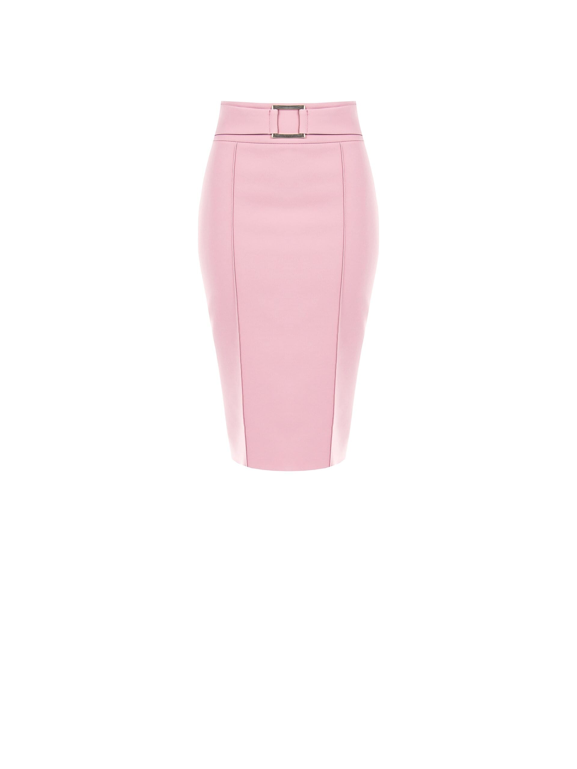 Jupe crayon en tissu technique avec fente au dos Rinascimento