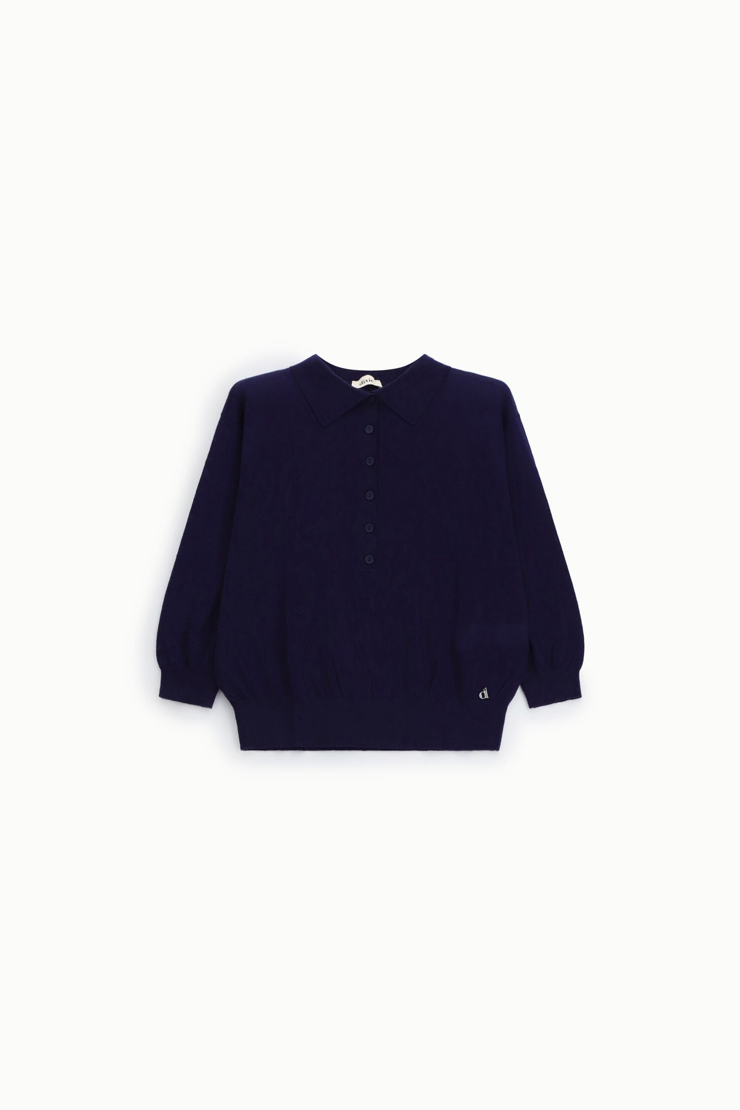 Pullover Sweater With Collar And Front Buttons Dixie