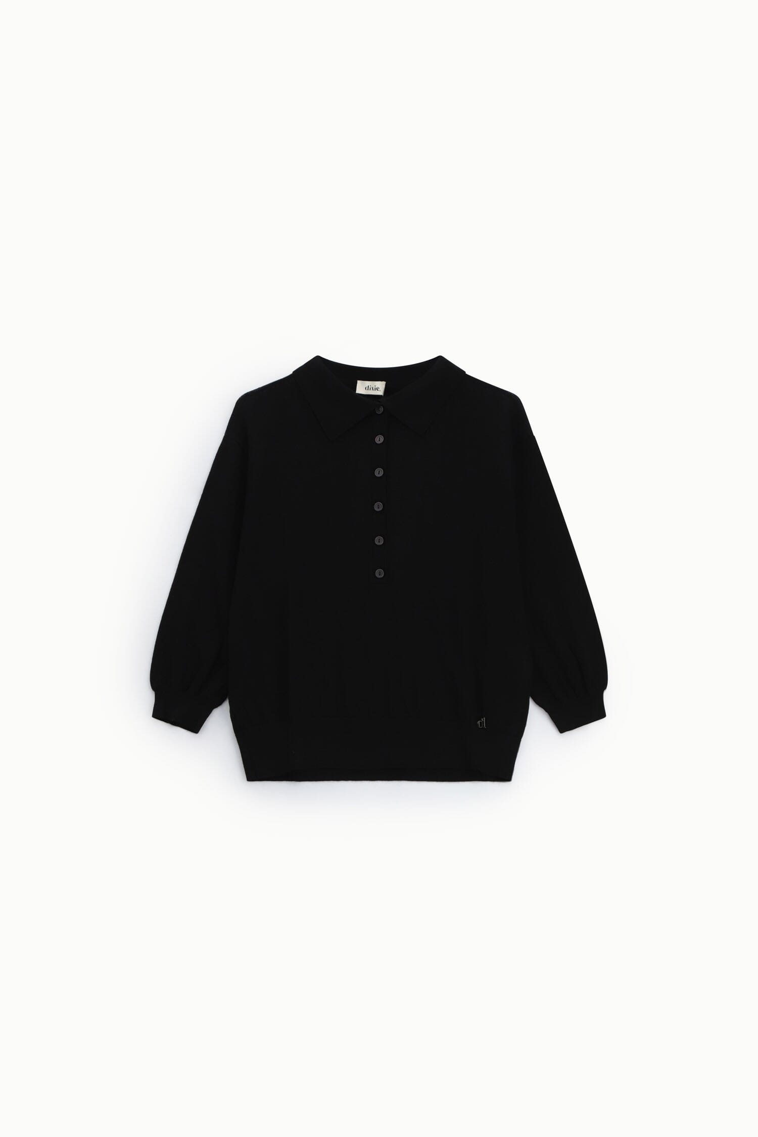 Pullover Sweater With Collar And Front Buttons Dixie