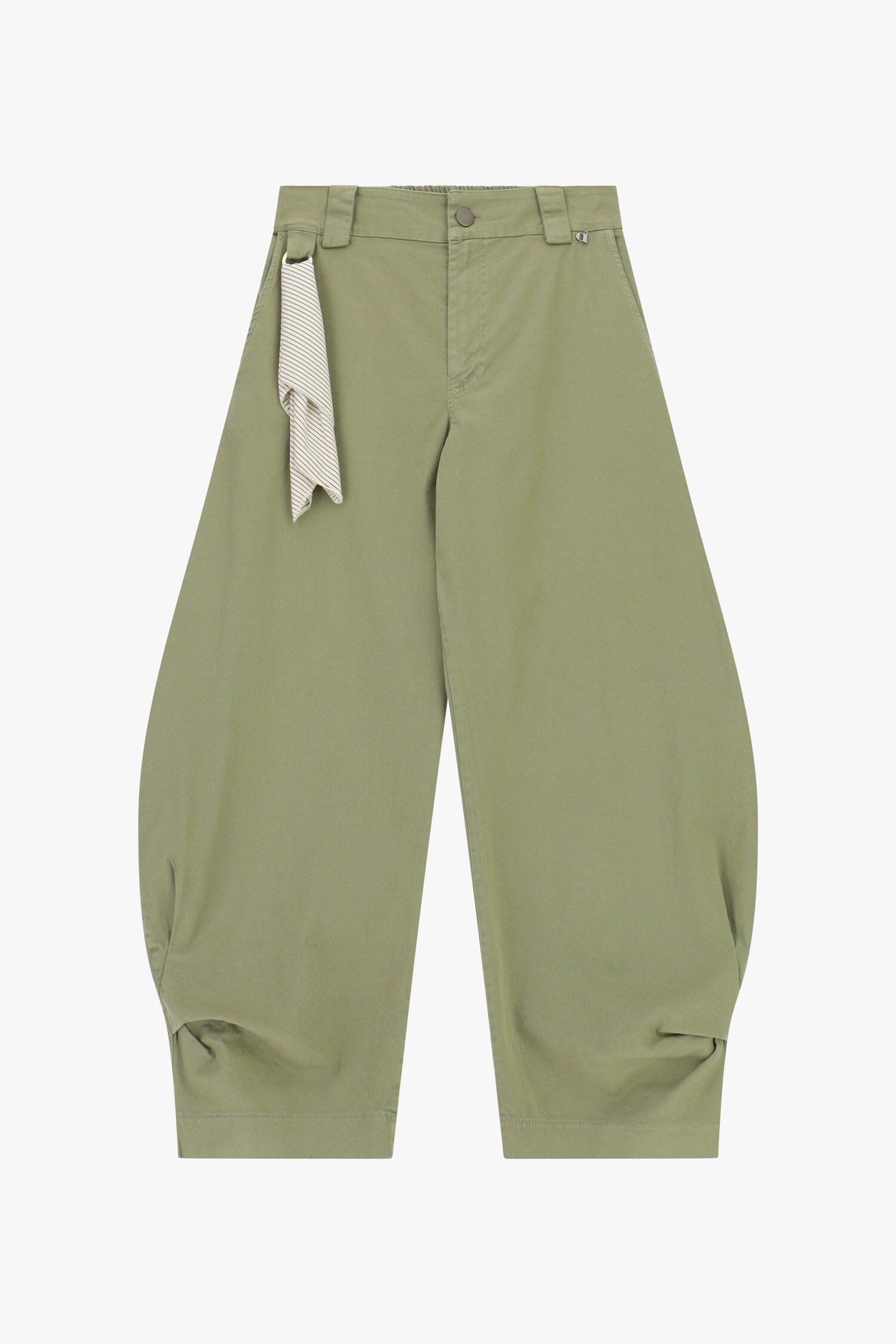 Pantaloni Palazzo Con Foulard Laterale Annodato Dixie