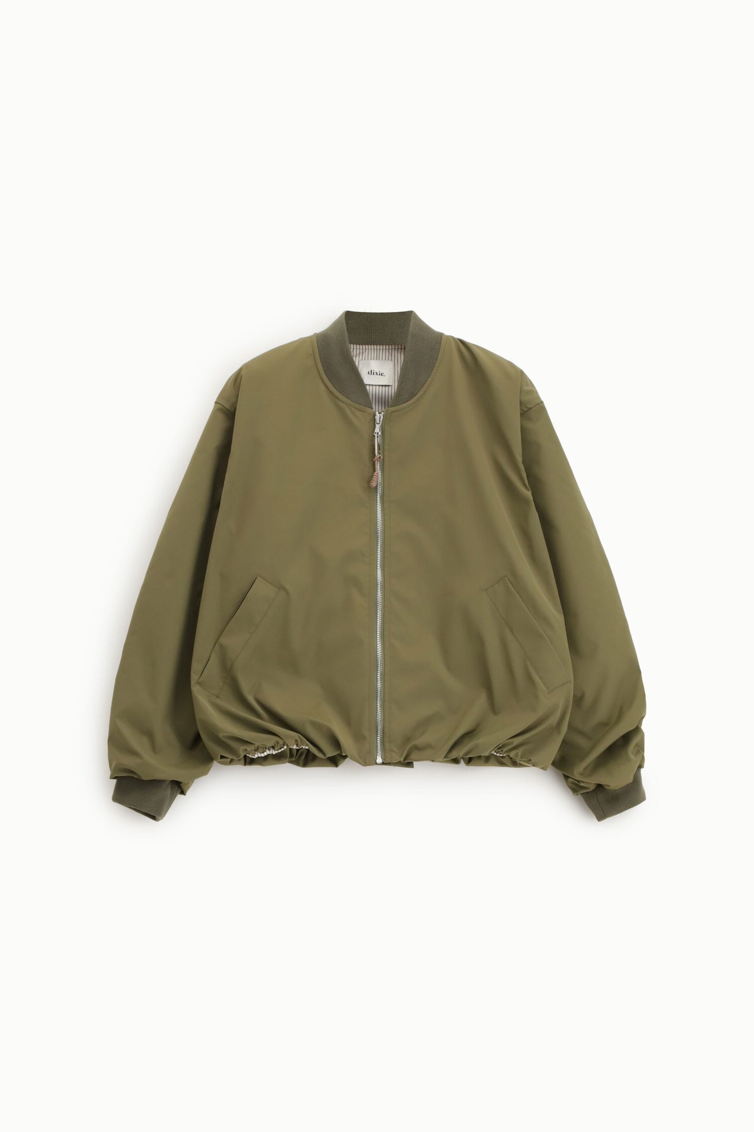 Bomber Oversize Con Zip E Bordo A Coste Dixie