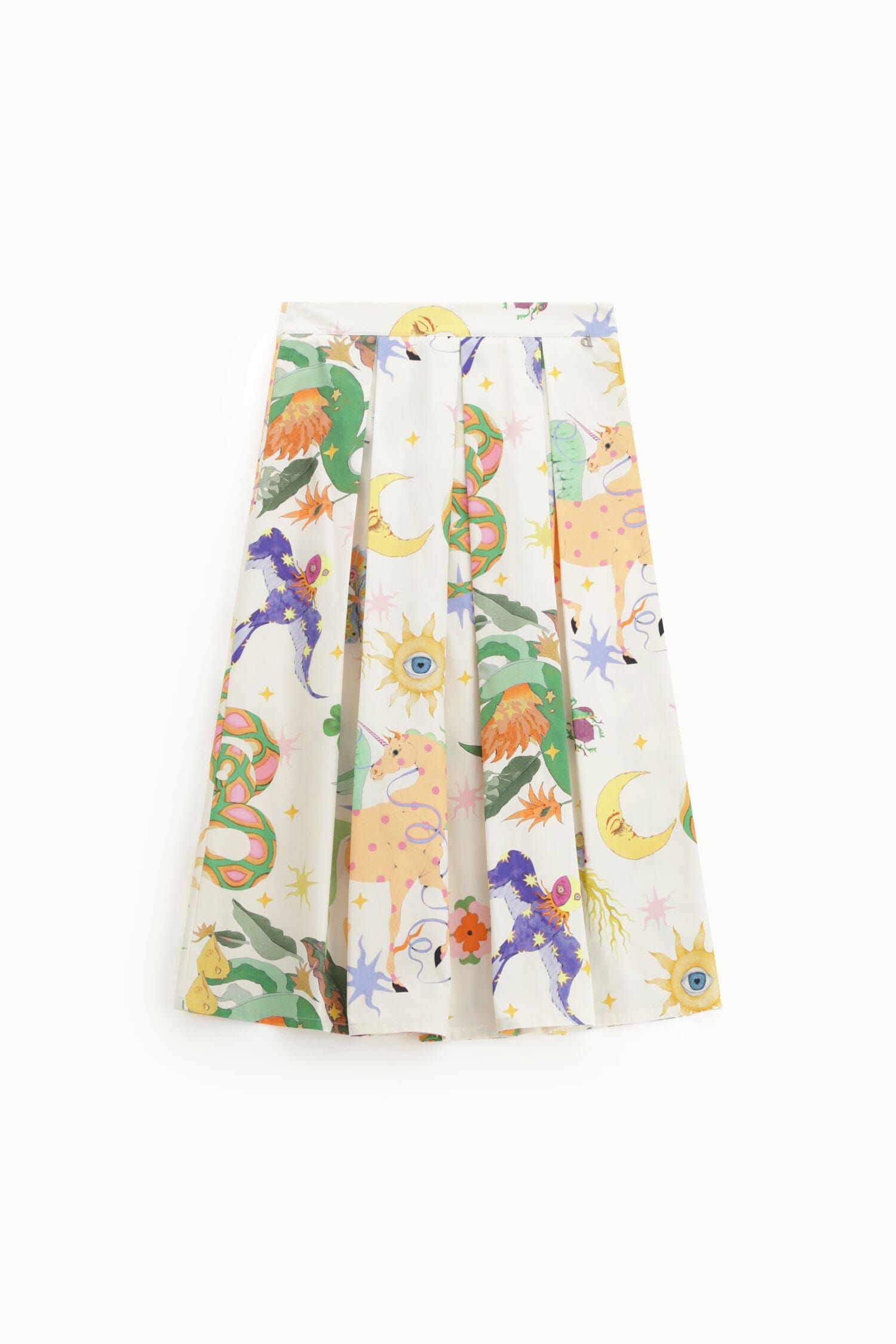 Jupe à motifs plissés Dixie