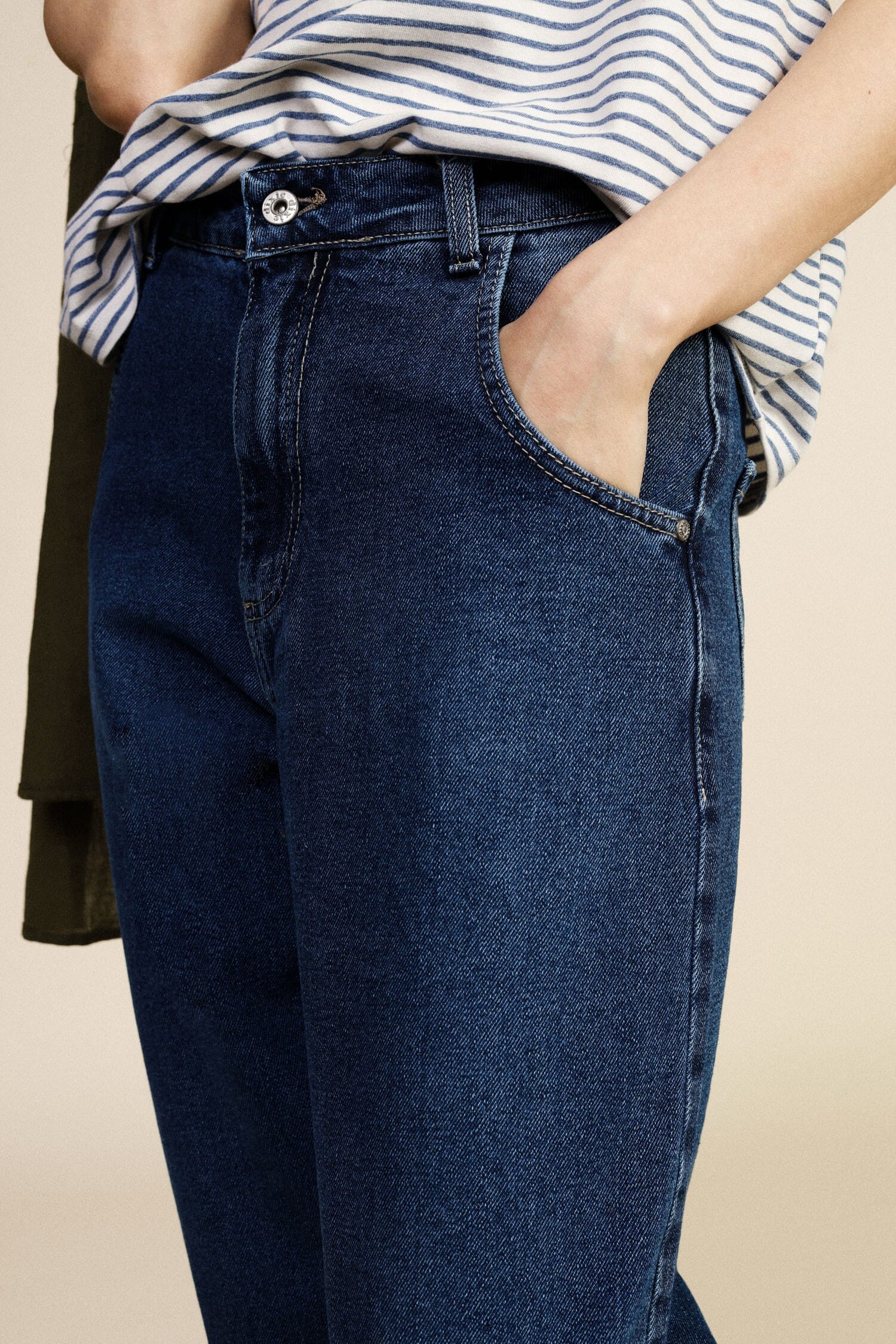 Jeans Baloon Con Risvolto Fondo E Vita Regolare Dixie