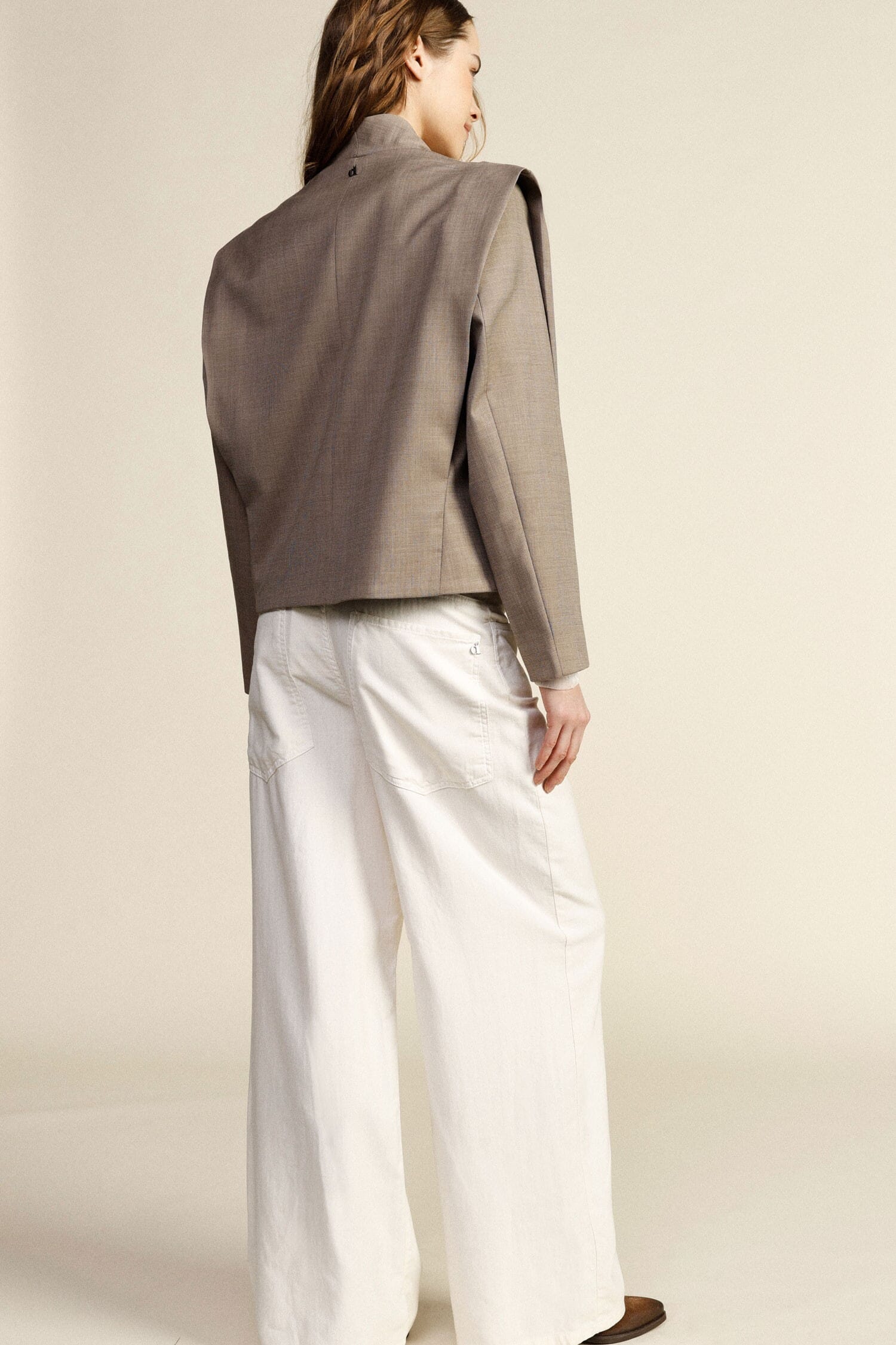 Trousers Palazzo A Vita Alta Con Gamba Ampia Dixie