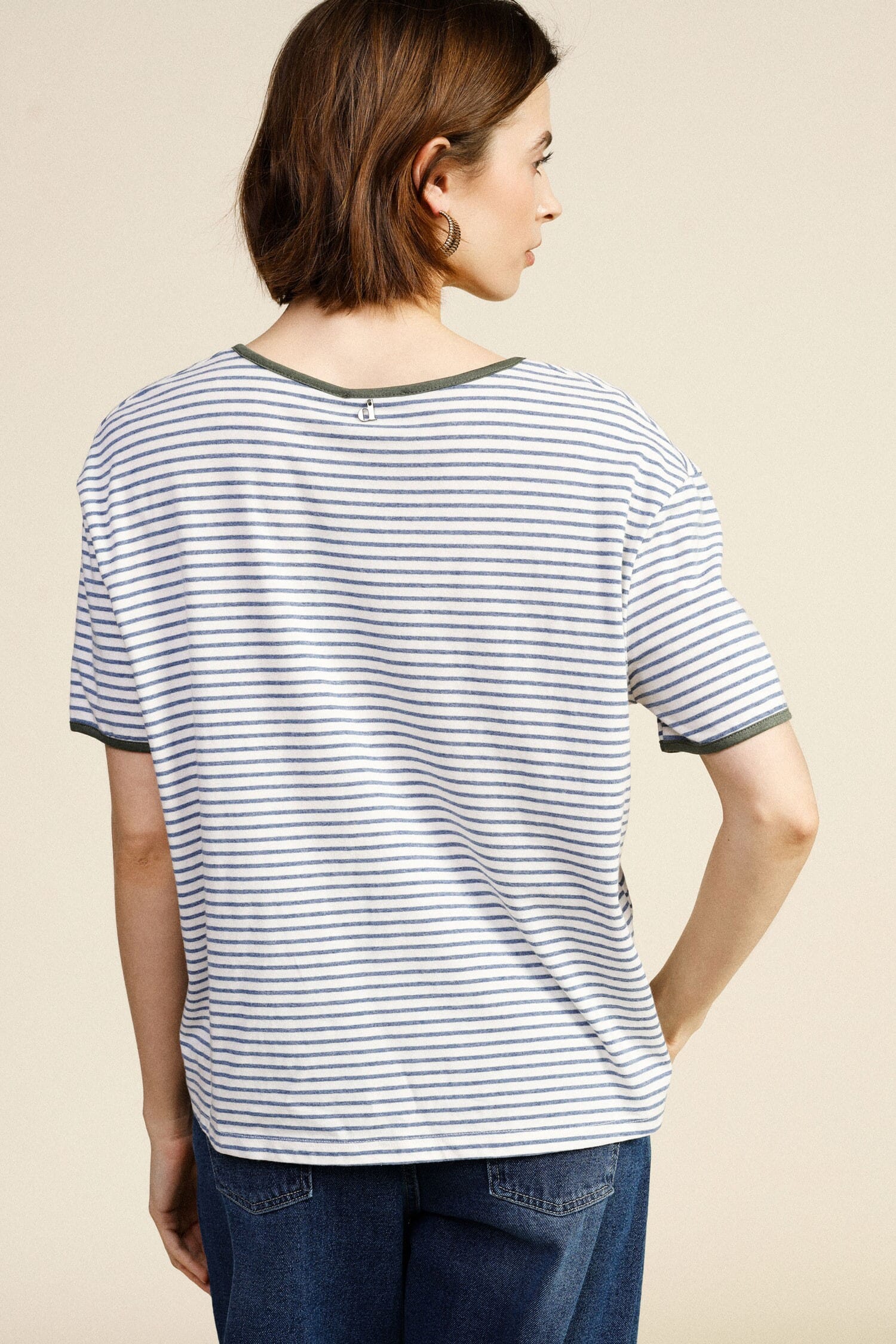 Dixie V-Neck Striped T-Shirt