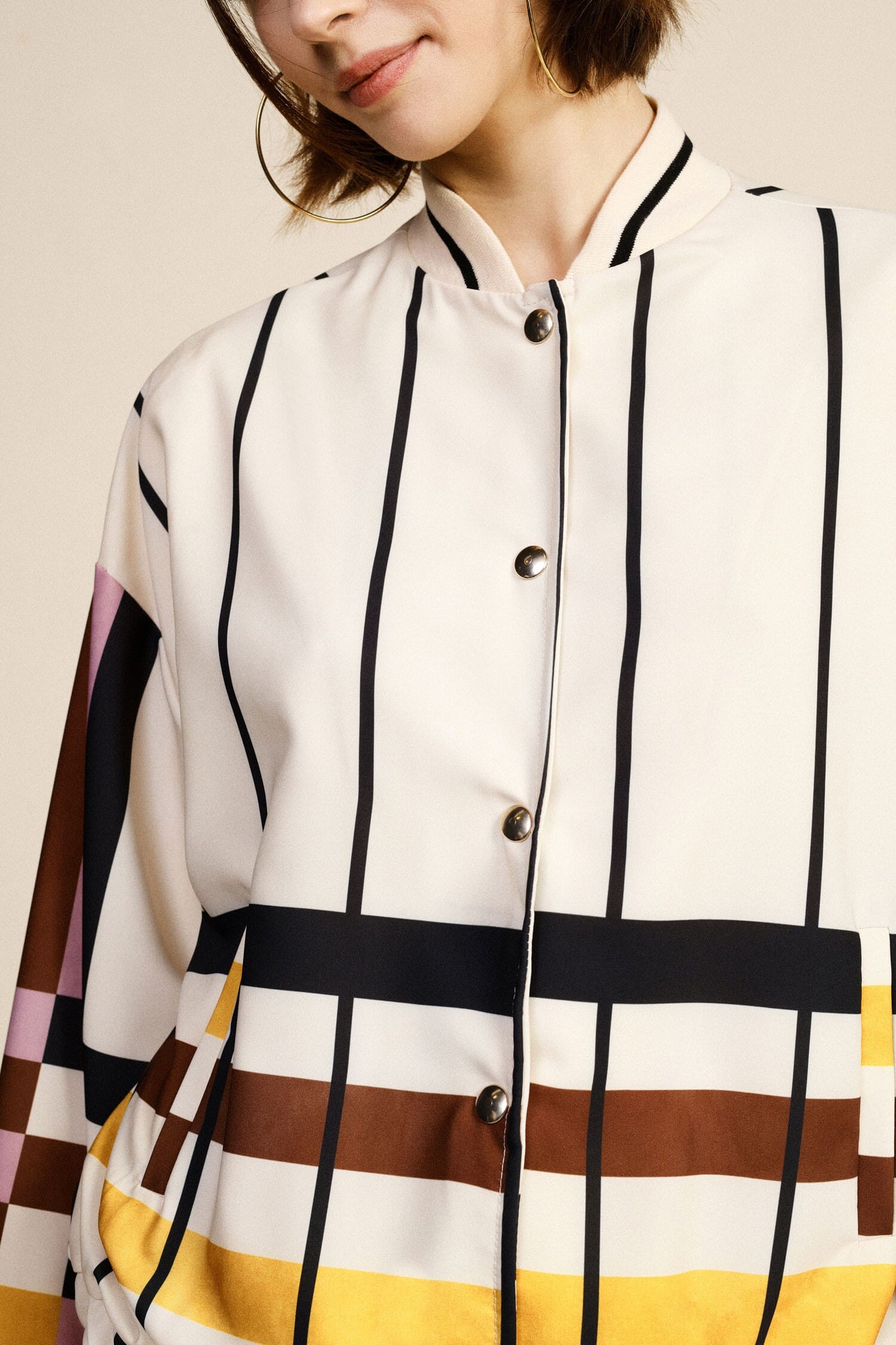 Blouson bombardier rayé Dixie