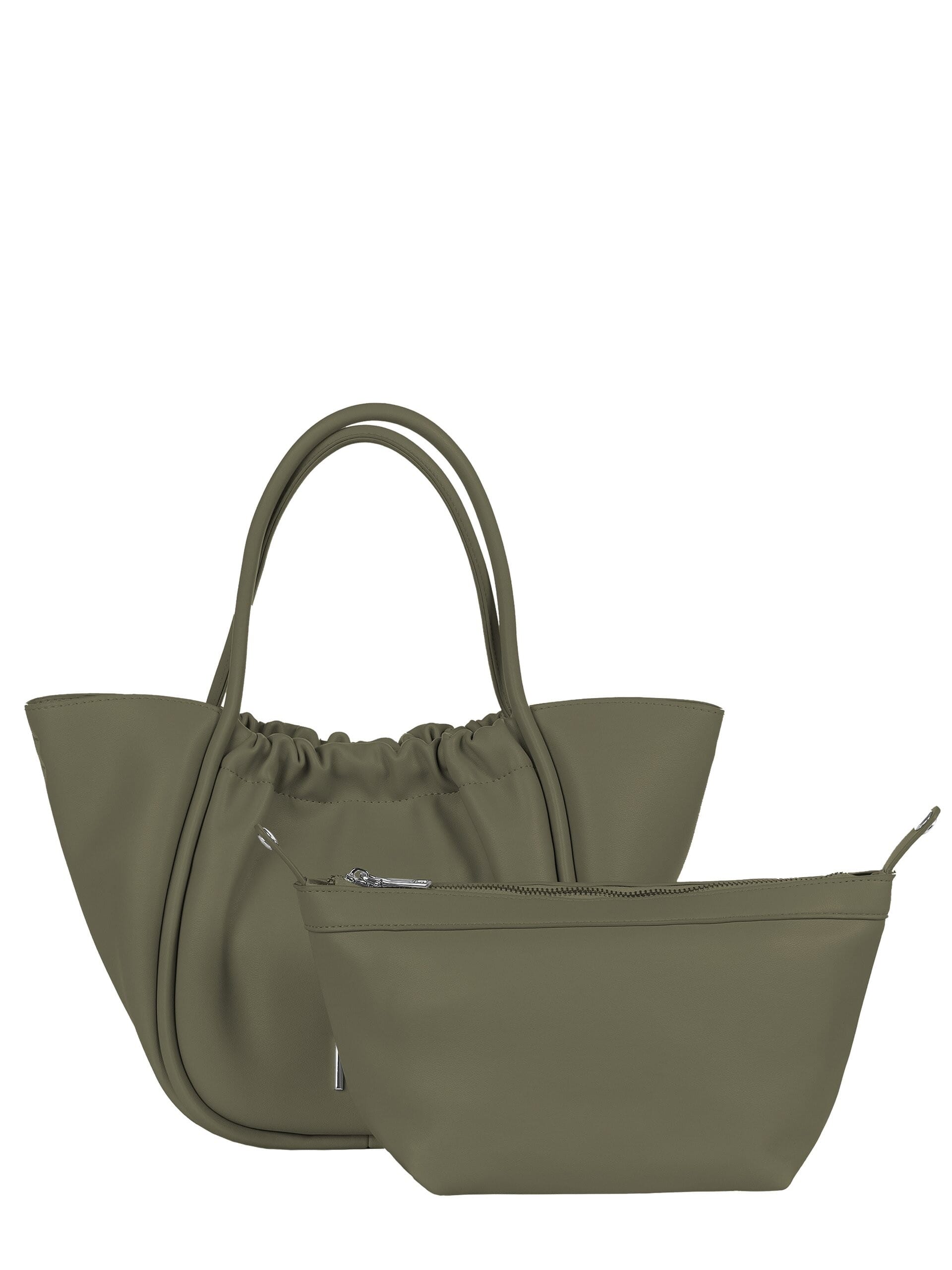 Borsa A Mano Maxi In Similpelle Con Pochette Interna Estraibile E Tracolla Removibile Rinascimento