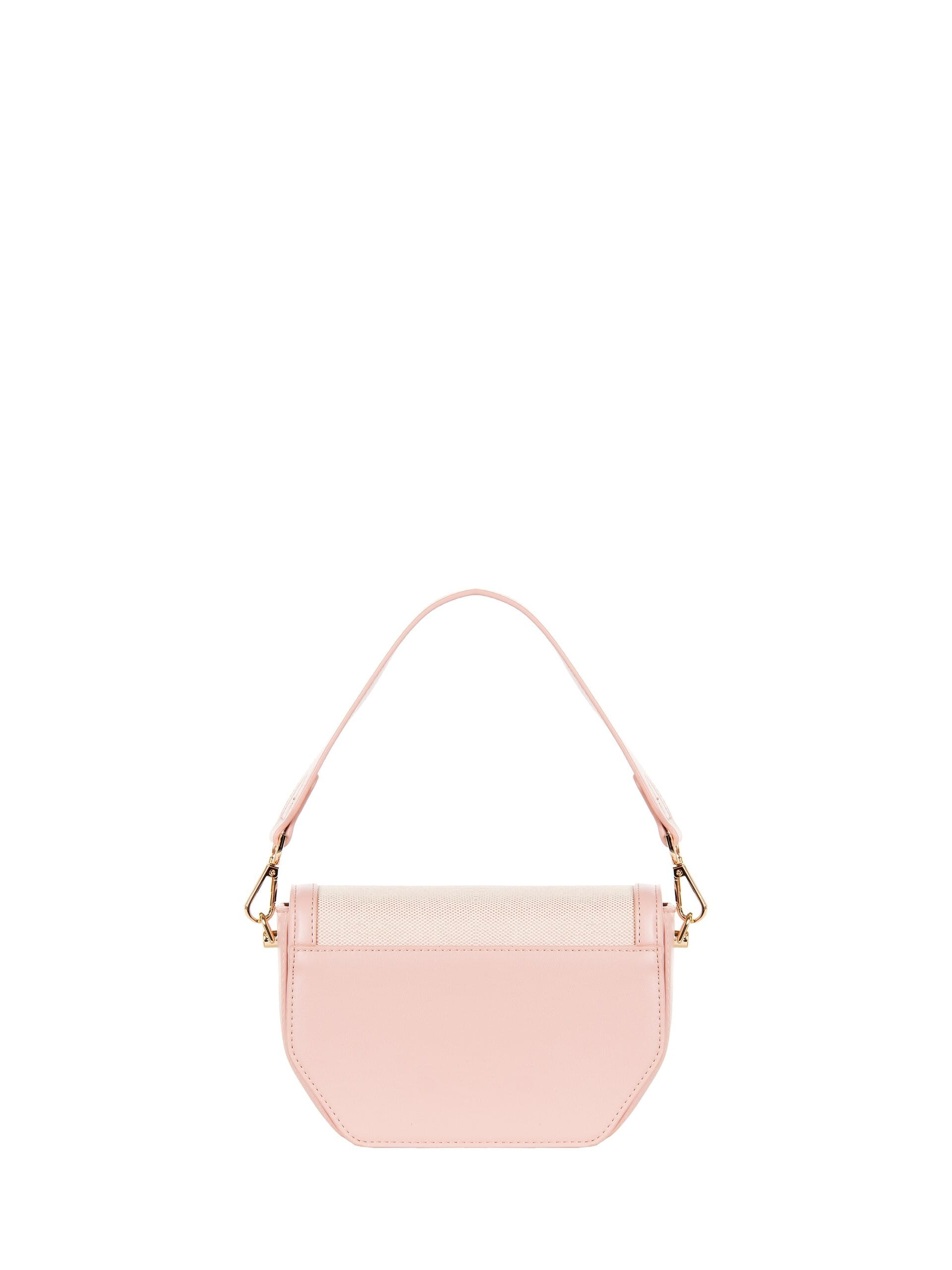 Borsa A Spalla In Tela Con Contorni In Similpelle E Tracolla Regolabile Removibile Rinascimento