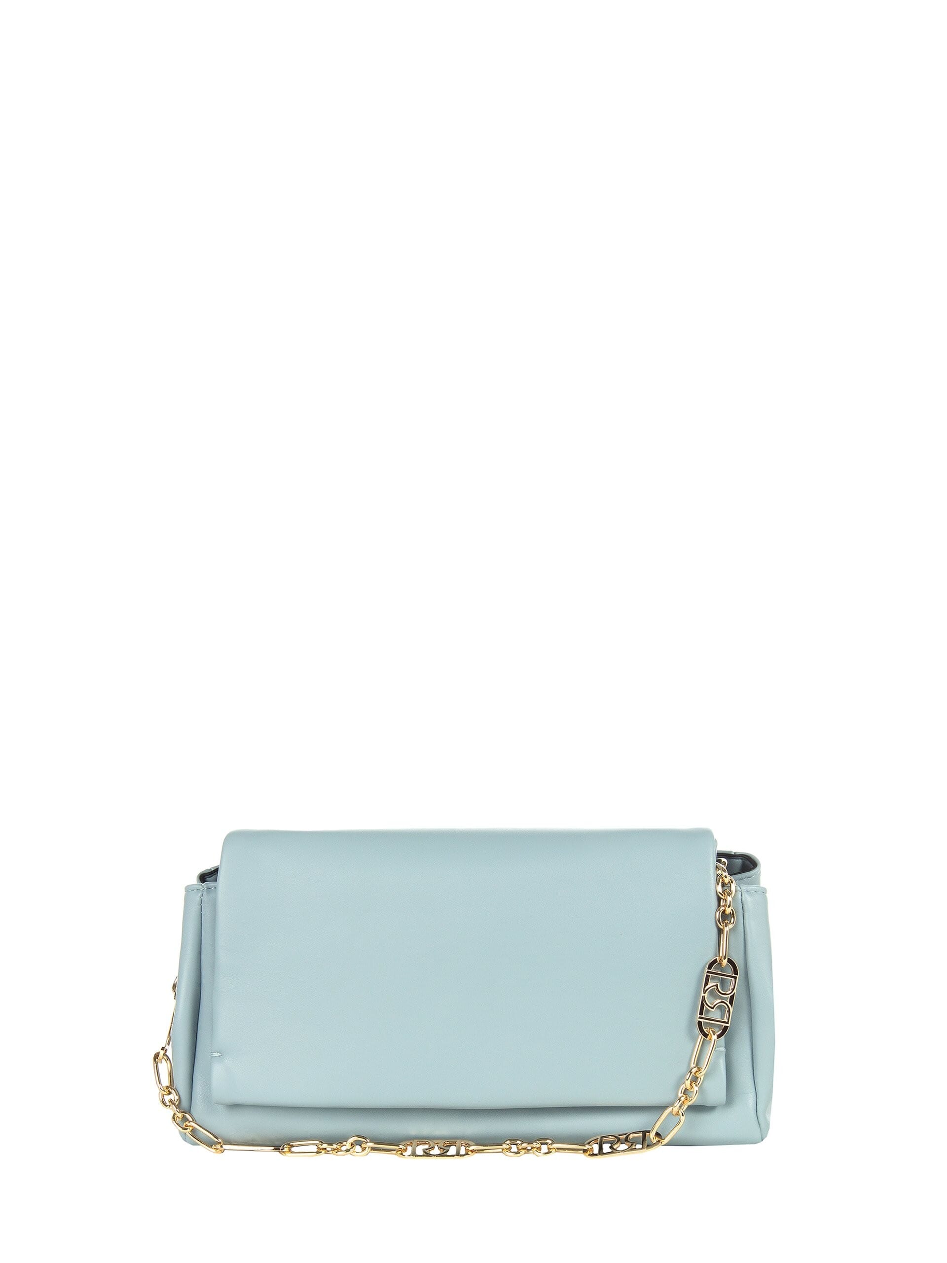 Borsa A Spalla In Similpelle Con Manico A Catena Logo E Tracolla Regolabile Removibile Rinascimento