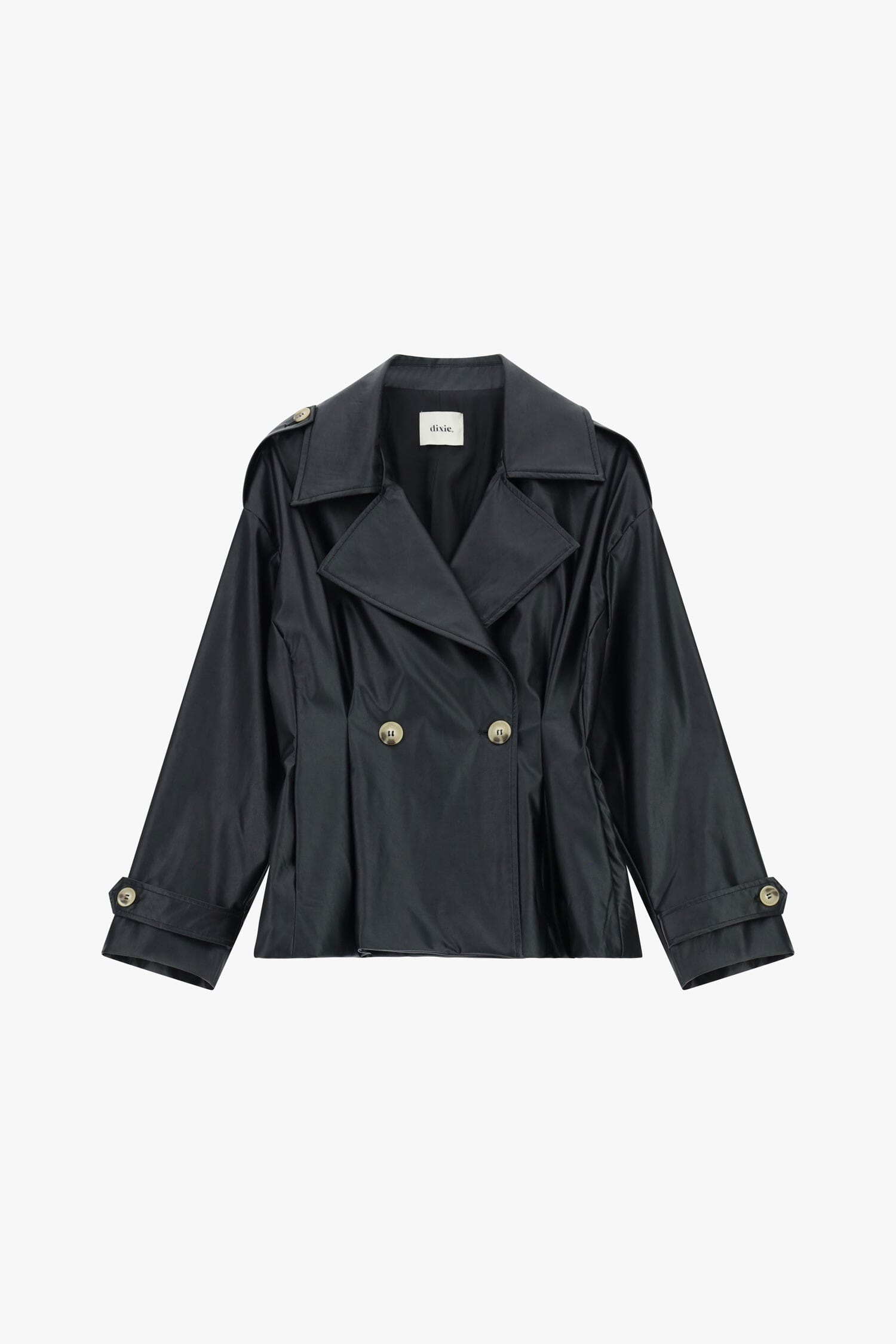 Dixie Blazer court à épaulements structurés et à double boutonnage