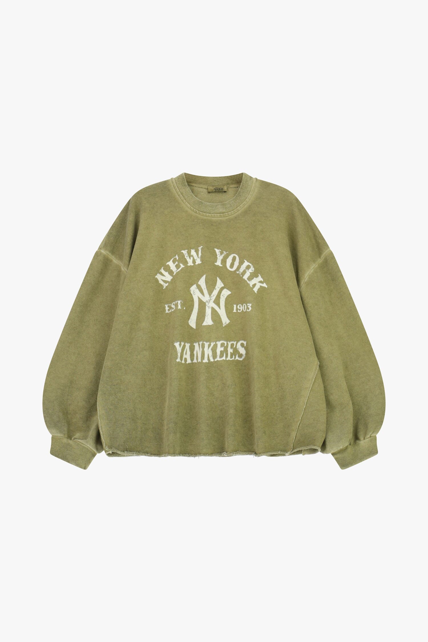 Sweatshirt Large Crew Neck Print Front Vintage Dixie