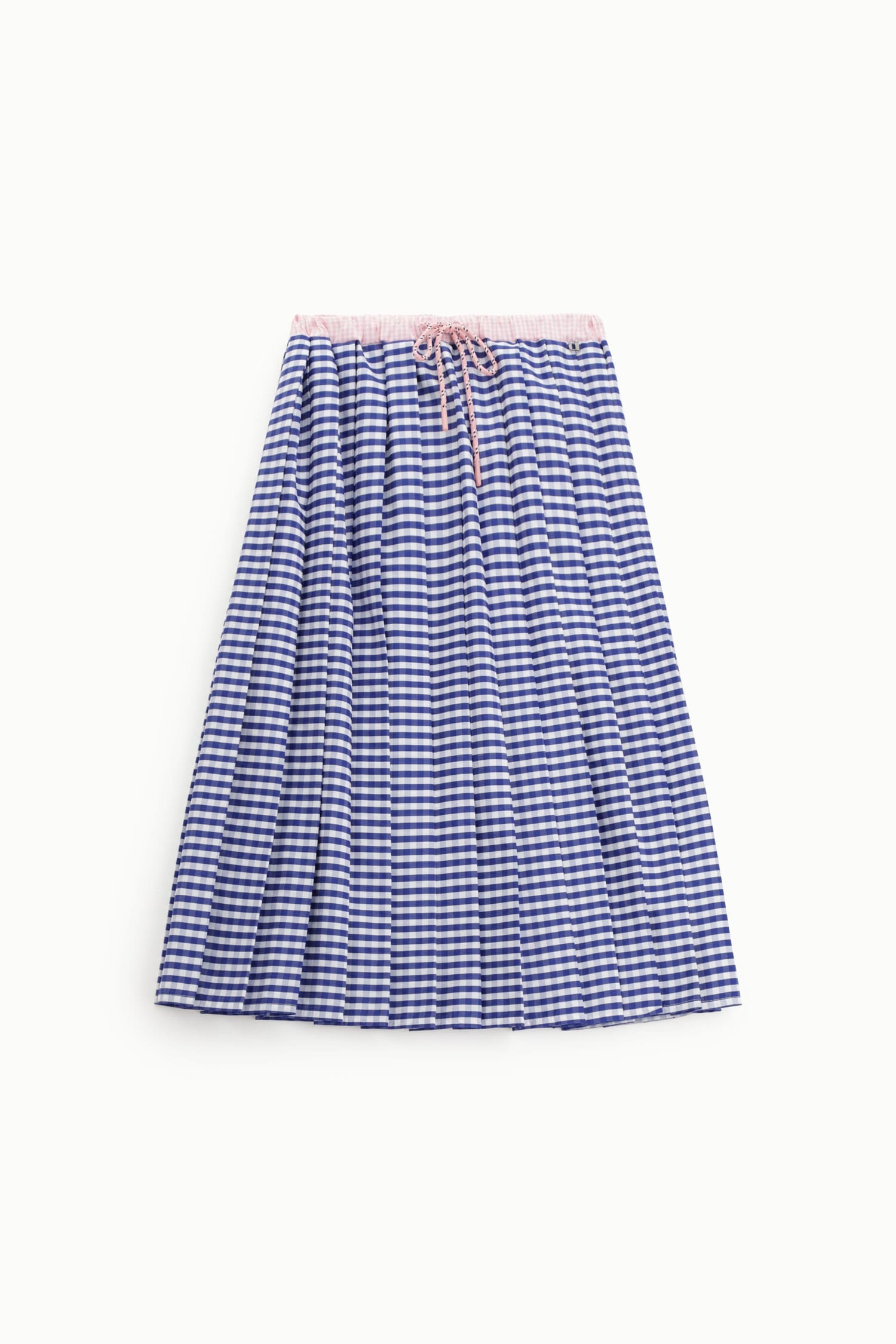 High Waisted Midi Skirt With Pleats And Drawstring Dixie
