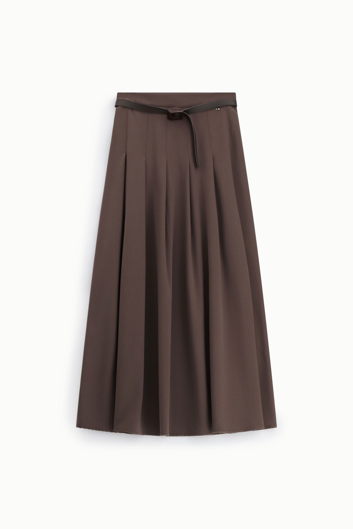 Jupe midi plissée avec ceinture étroite Dixie