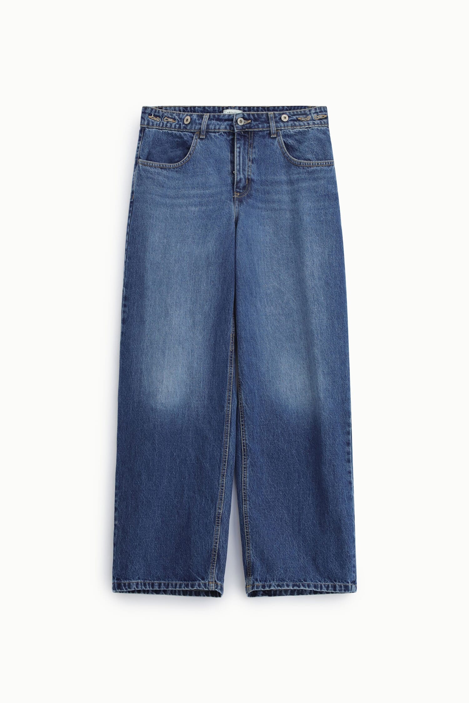 Jeans A Gamba Ampia Con Vita Alta E Tasche Dixie