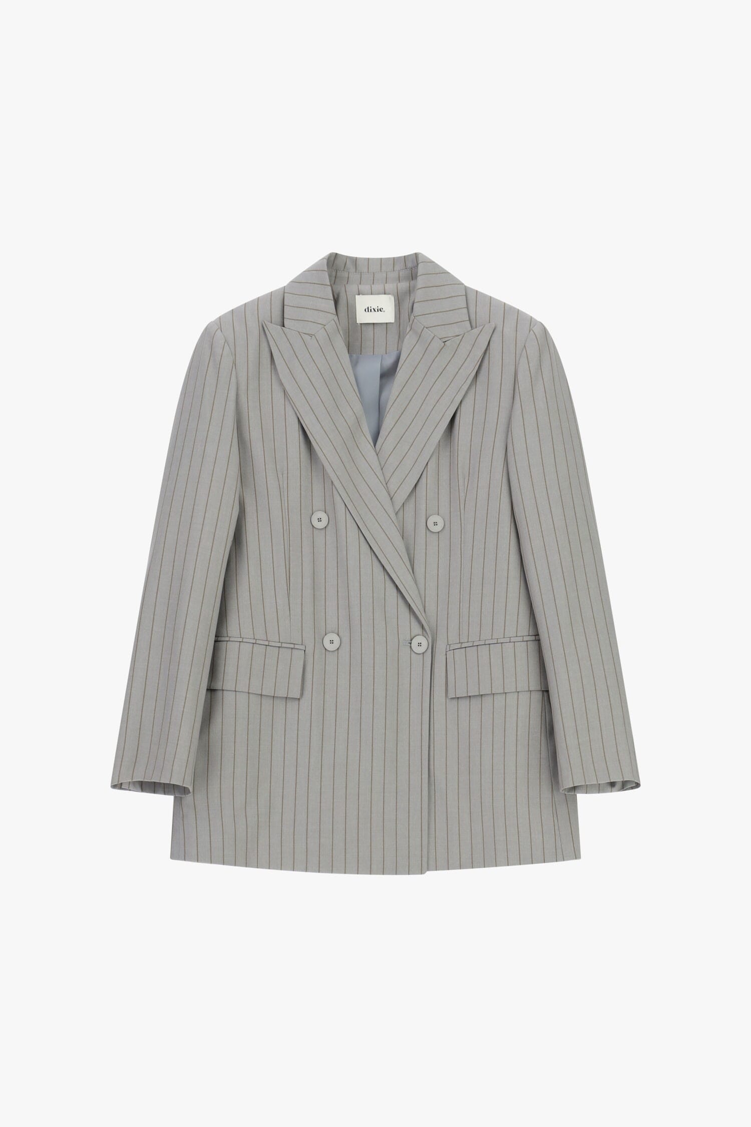 Blazer croisé à rayures et poches à rabat Dixie