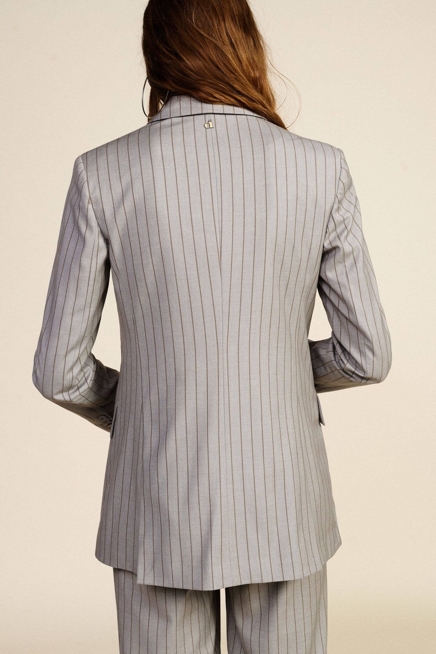 Blazer croisé à rayures et poches à rabat Dixie