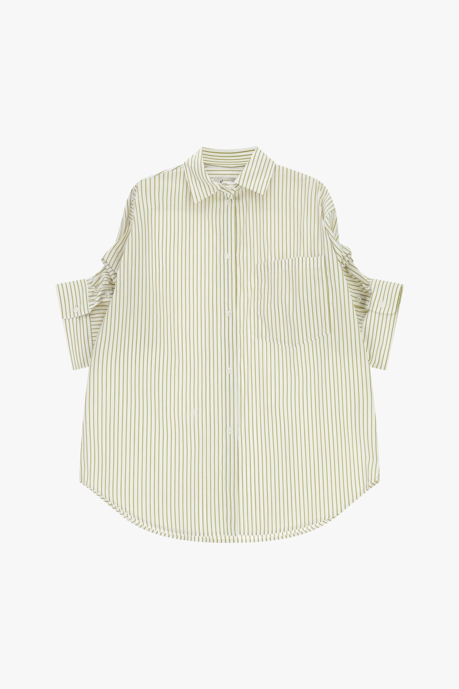 Camicia Oversize A Righe Con Taschino Sul Petto Dixie