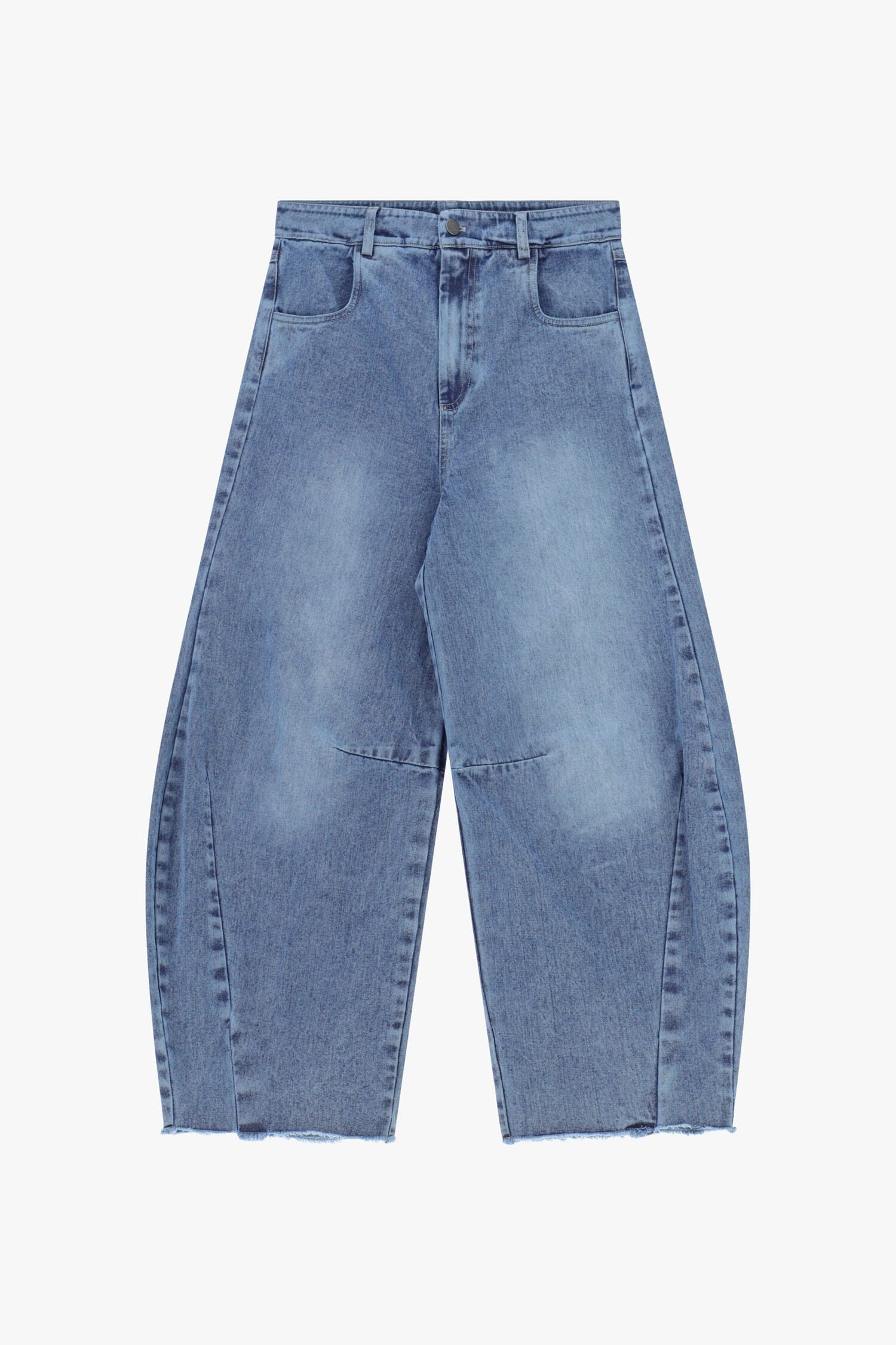 Jeans Balloon Fit Con Orlo Tagliato A Vivo Dixie