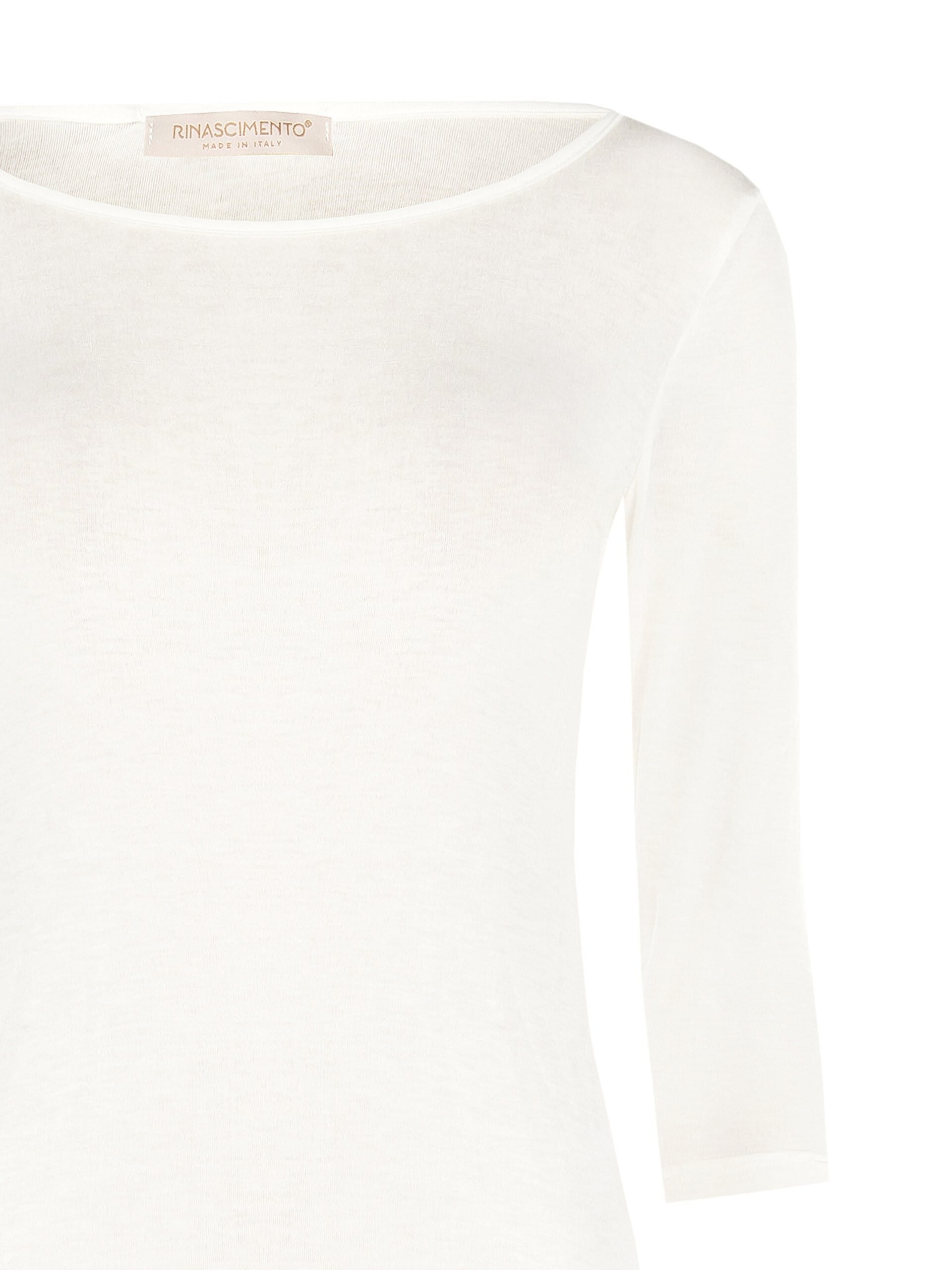 Ultralight Viscose T-Shirt with 3/4 Length Sleeves Rinascimento
