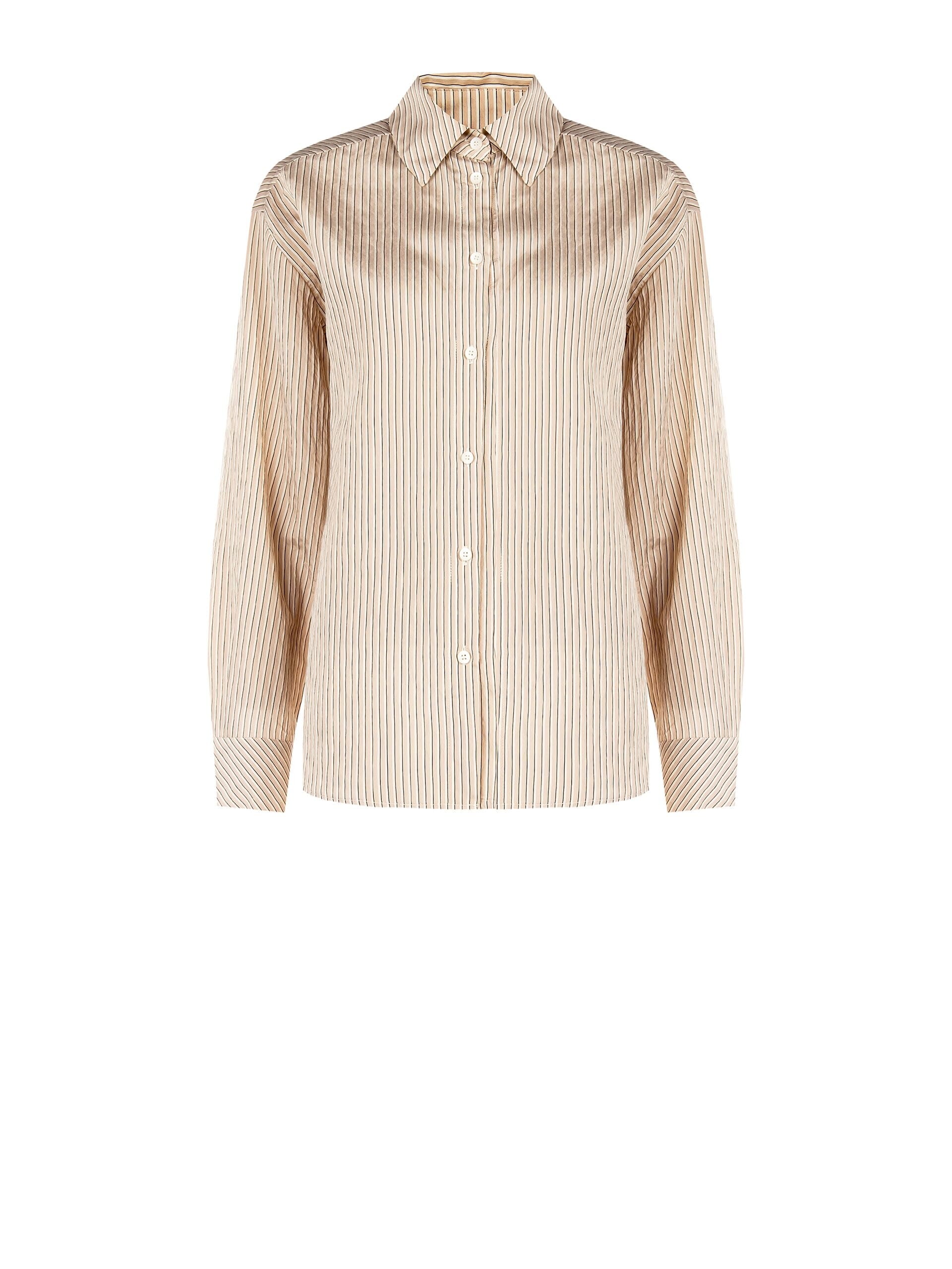 Camicia Fluida In Misto Viscosa Effetto Leggermente Stropicciato Rinascimento