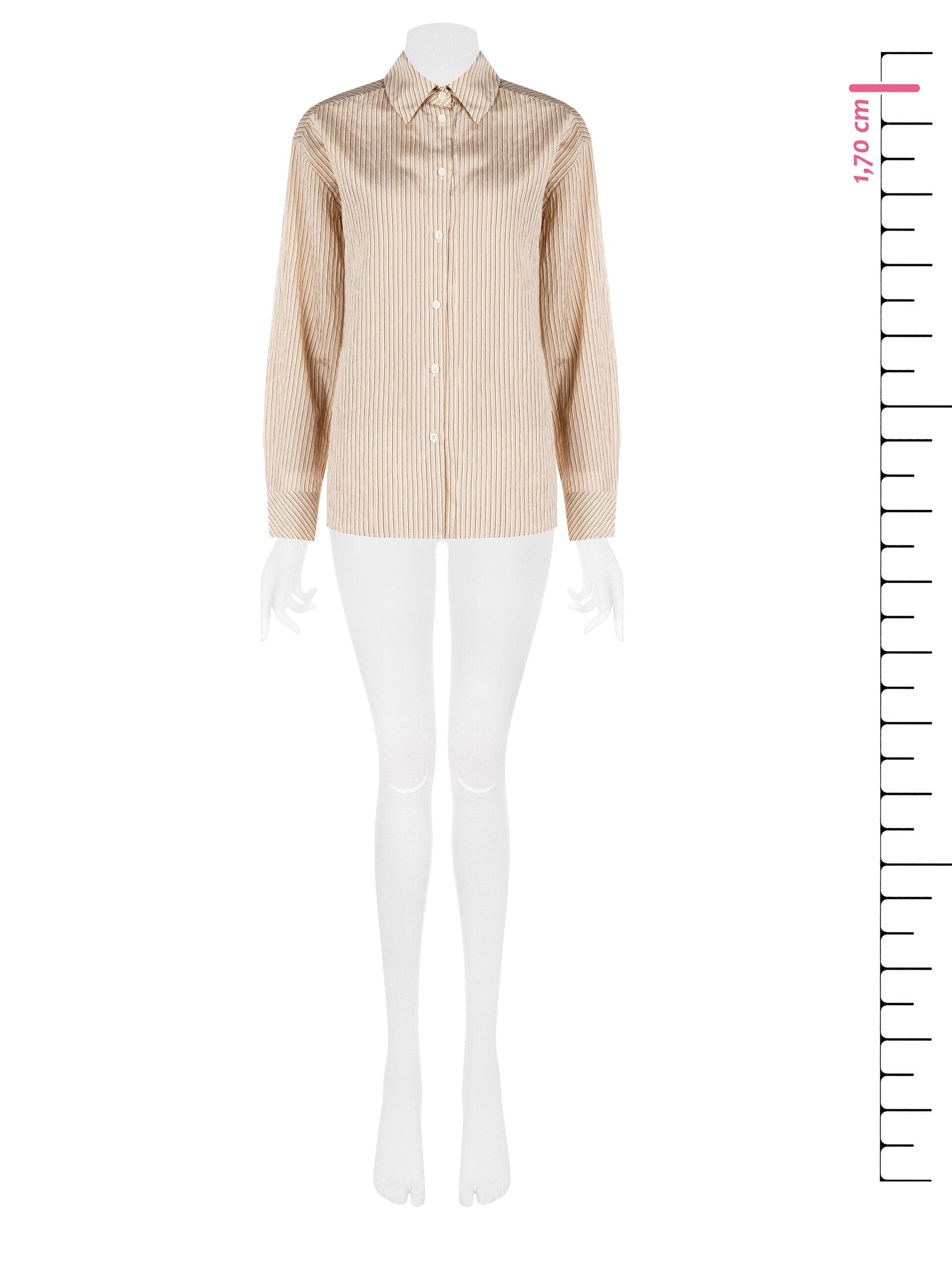 Camicia Fluida In Misto Viscosa Effetto Leggermente Stropicciato Rinascimento