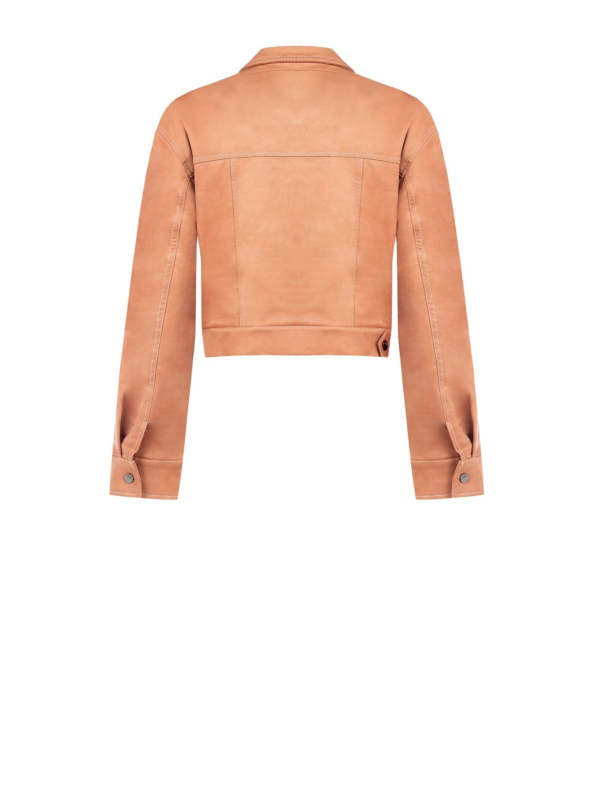 Giubbotto In Similpelle Scamosciata Rinascimento