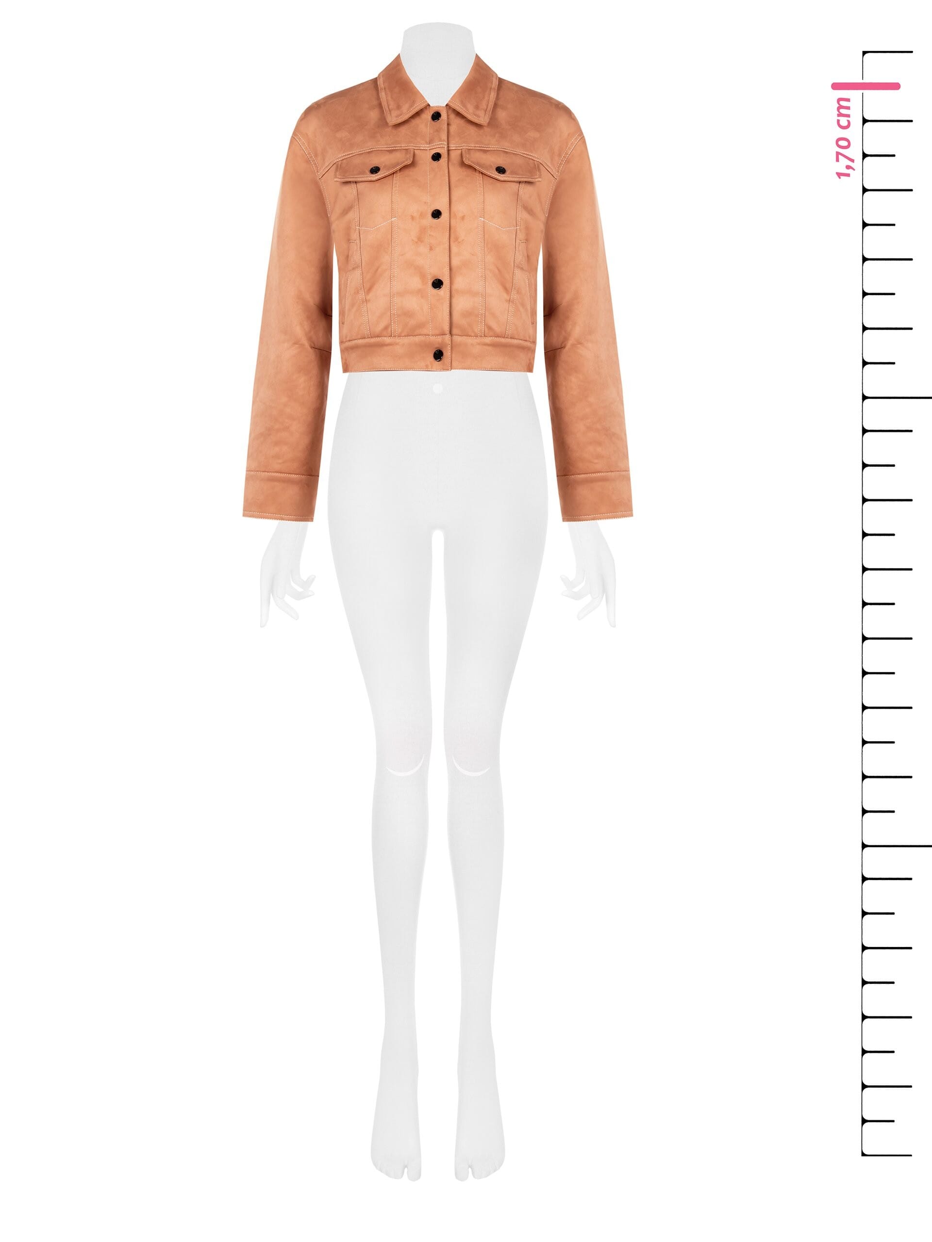 Giubbotto In Similpelle Scamosciata Rinascimento