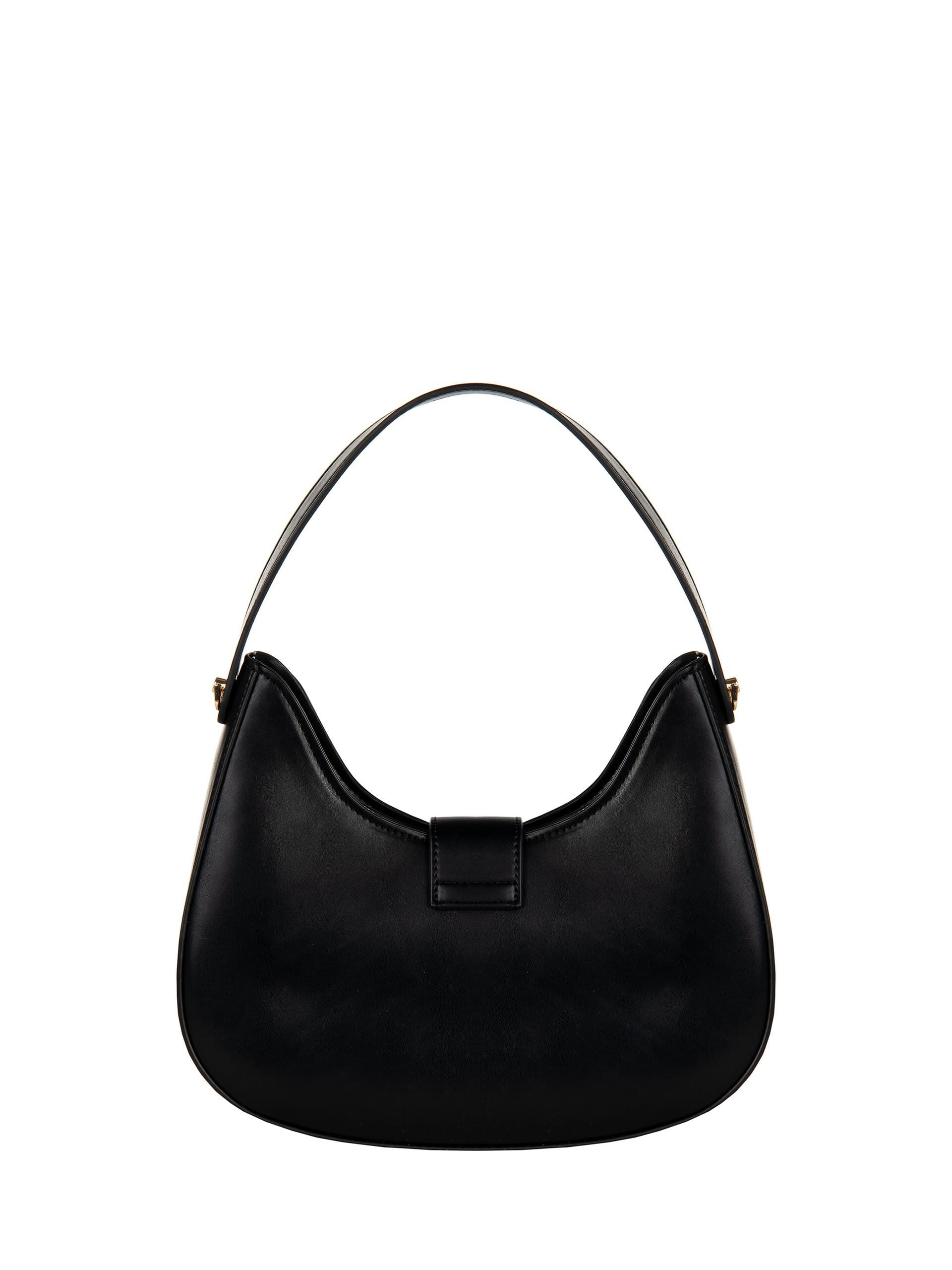 Large Imitation Leather Shoulder Bag With Straw Weave Effect And Removable Adjustable Strap Rinascimento