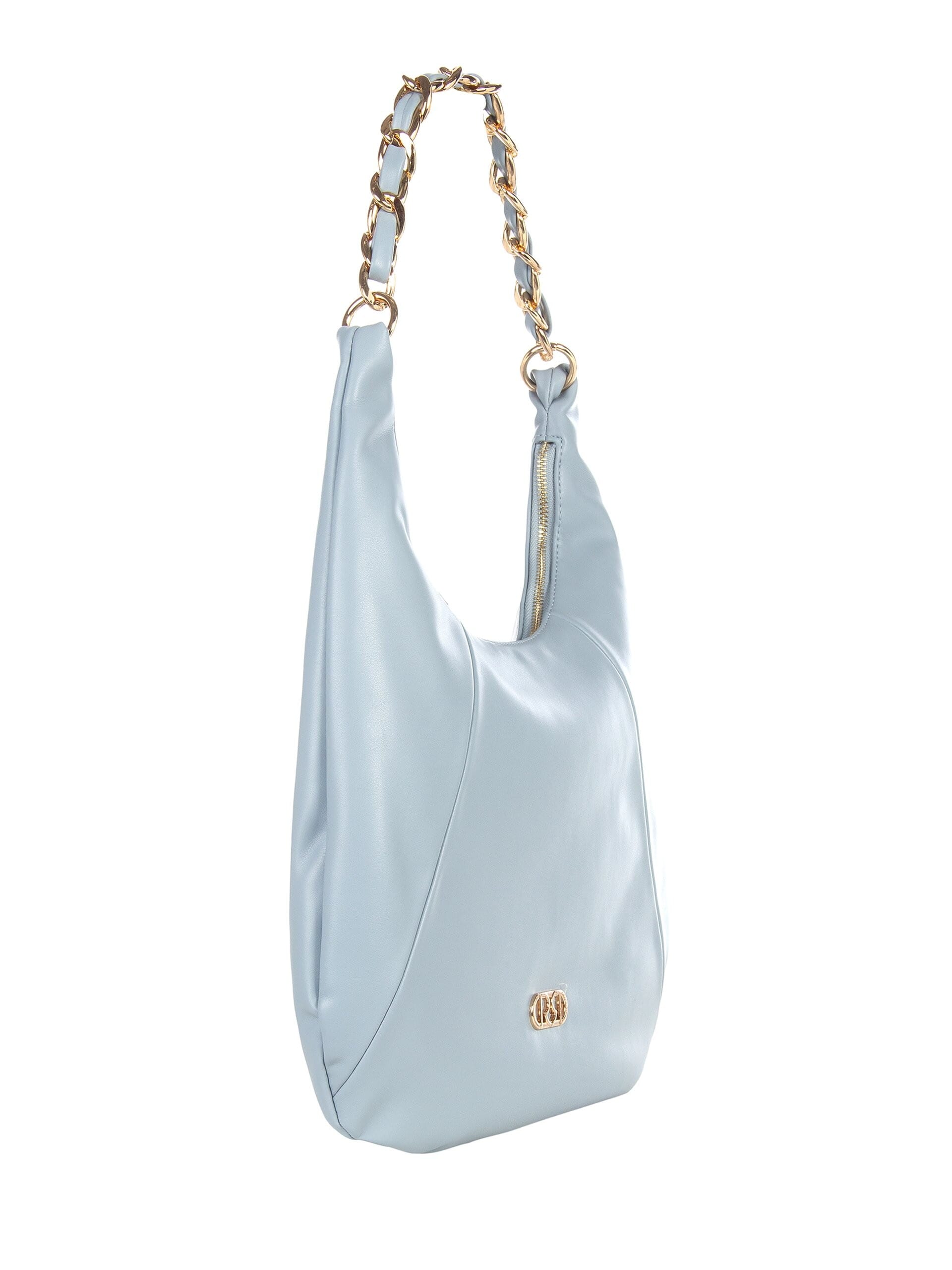 Luna Leather Shoulder Bag With Adjustable And Removable Shoulder Strap Rinascimento