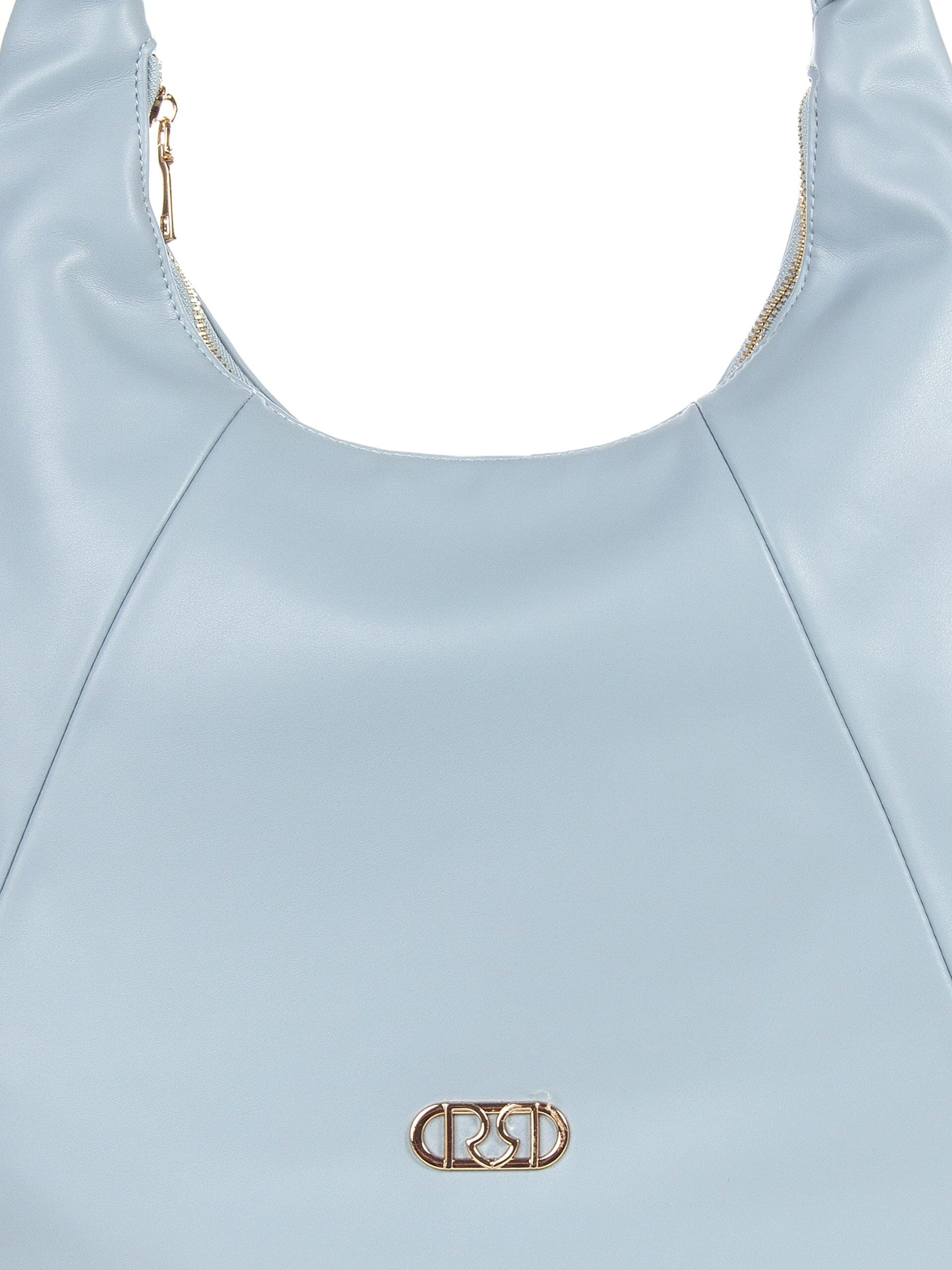 Luna Leather Shoulder Bag With Adjustable And Removable Shoulder Strap Rinascimento