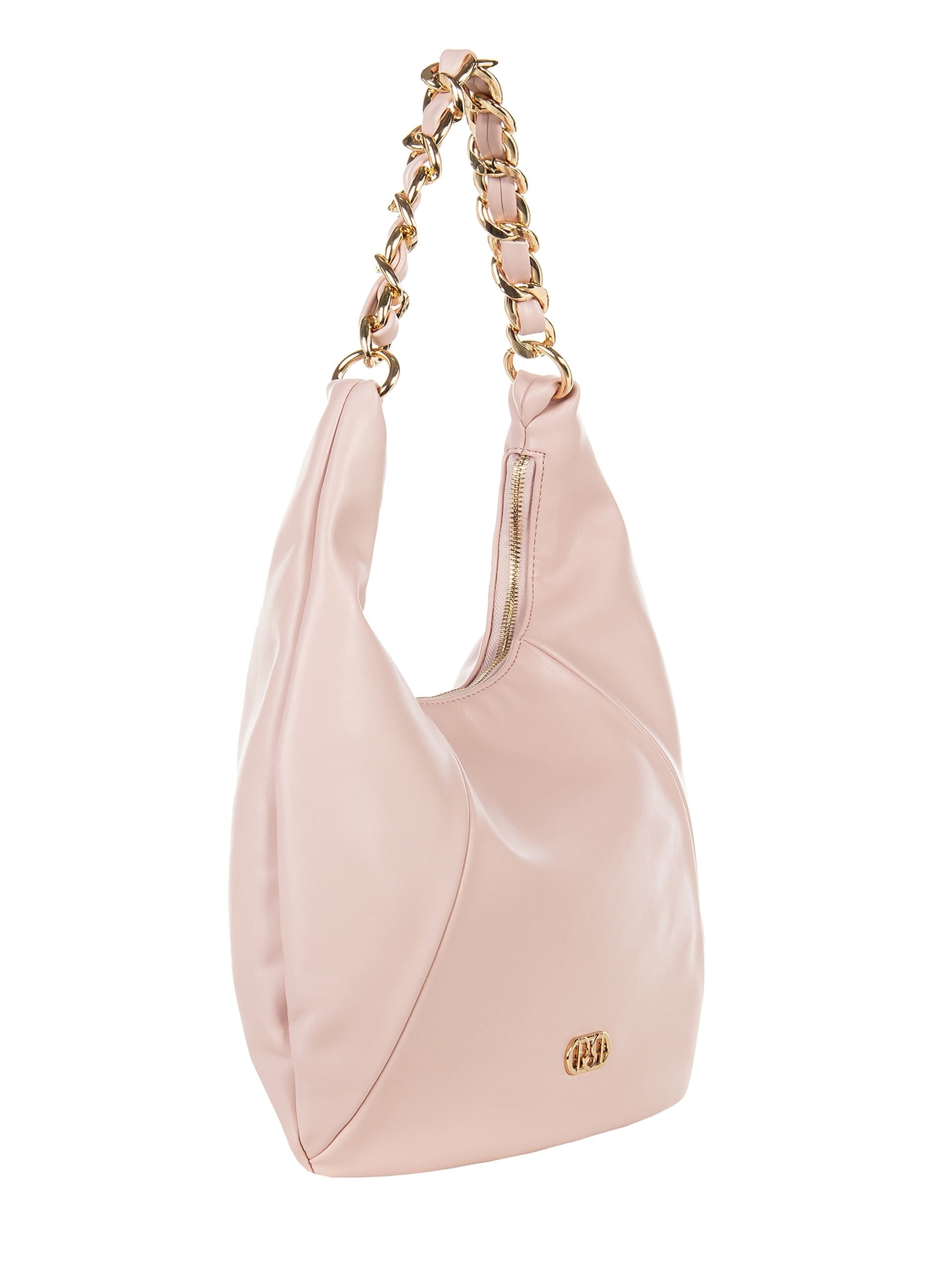 Luna Leather Shoulder Bag With Adjustable And Removable Shoulder Strap Rinascimento