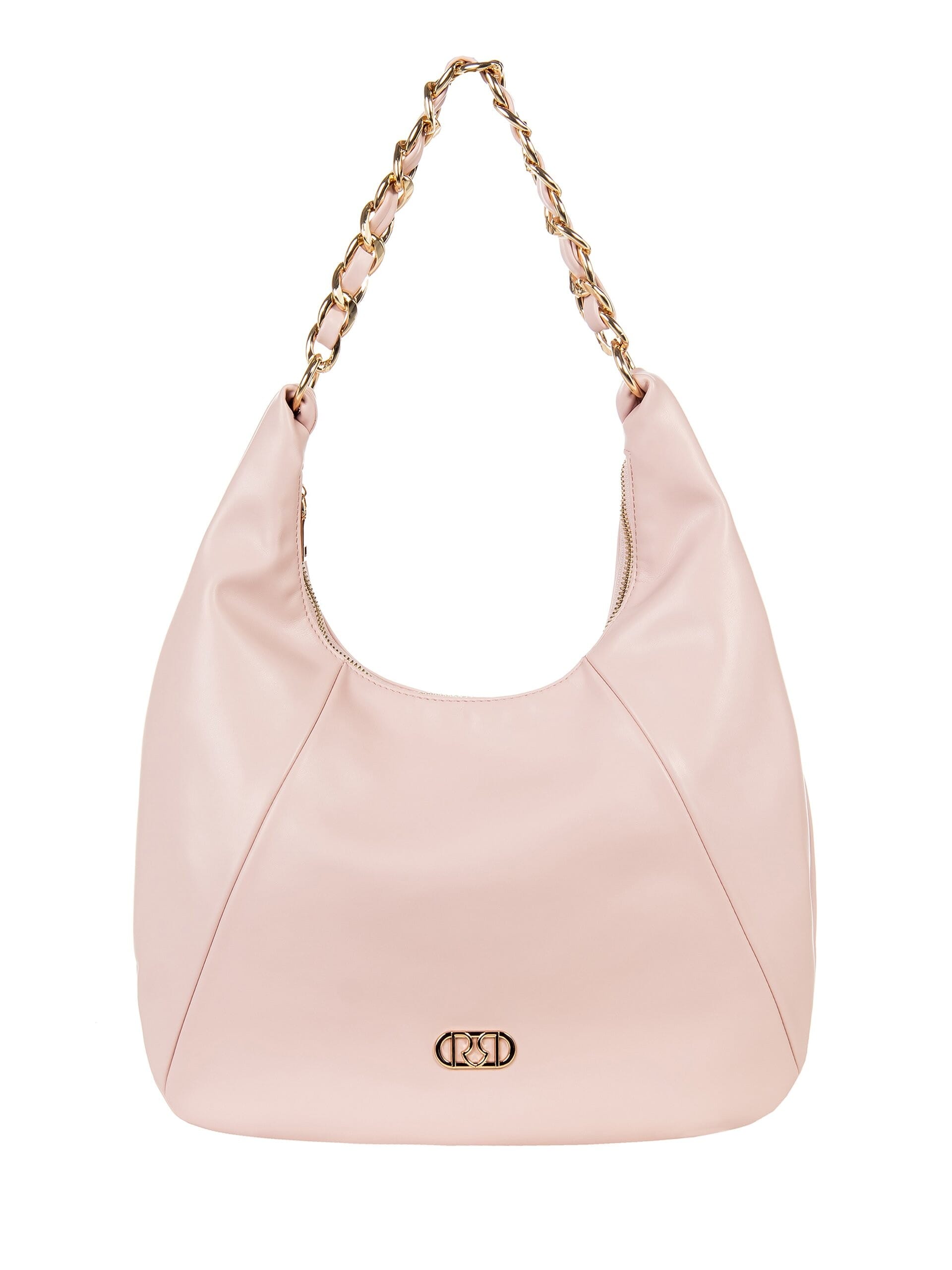 Luna Leather Shoulder Bag With Adjustable And Removable Shoulder Strap Rinascimento