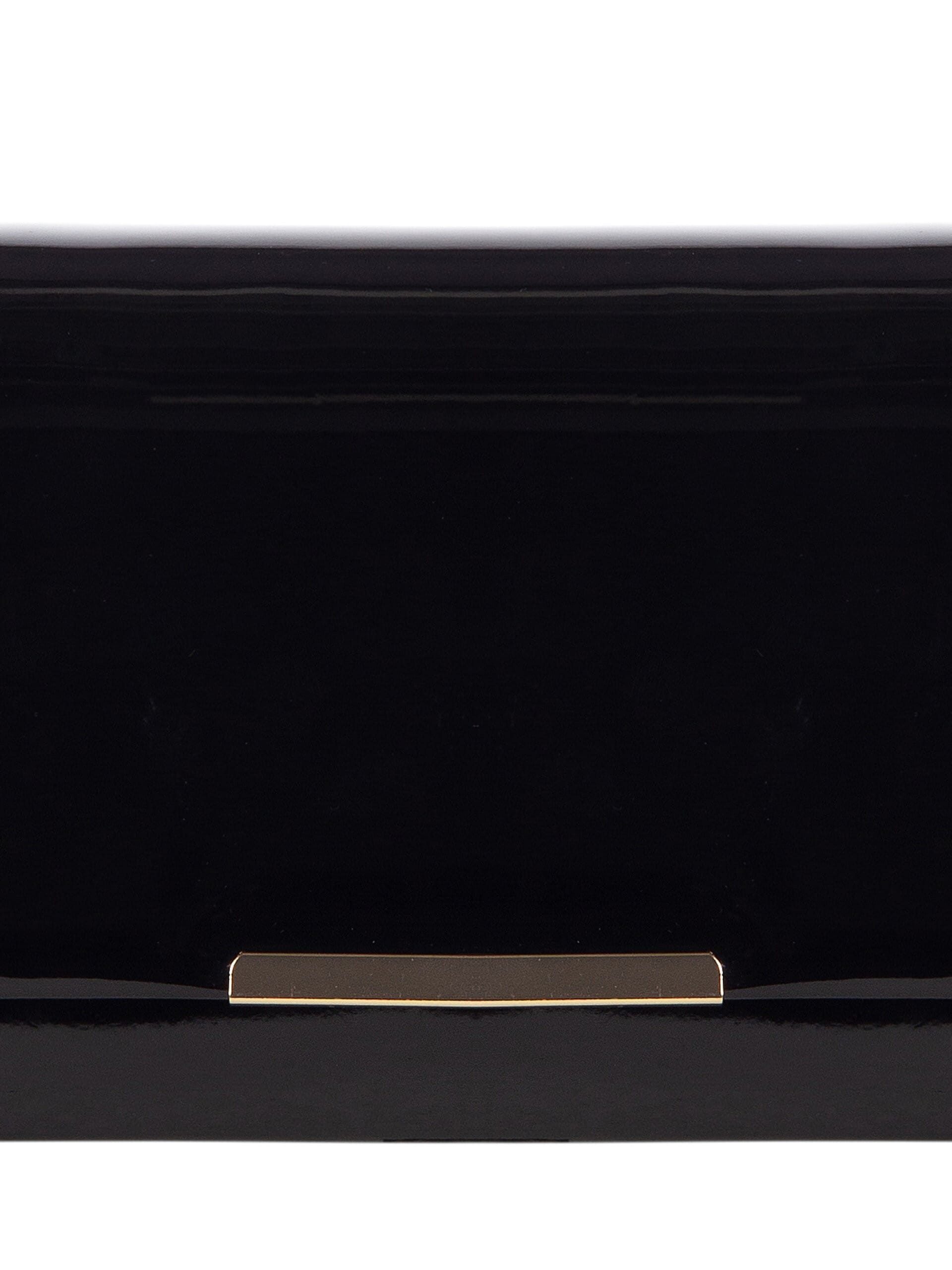 Rinascimento Glossy Patent Leather Compact Shoulder Bag