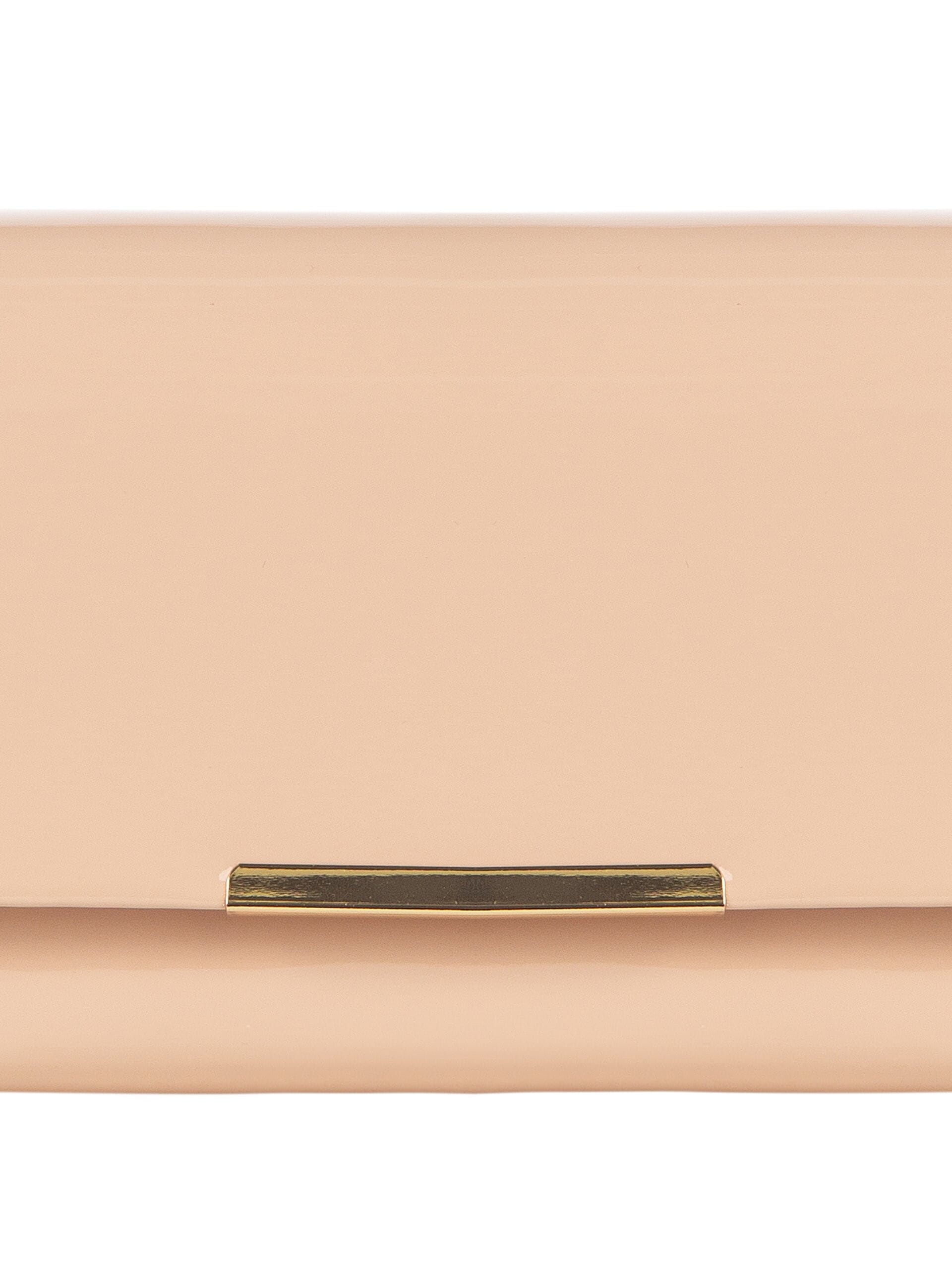 Rinascimento Glossy Patent Leather Compact Shoulder Bag