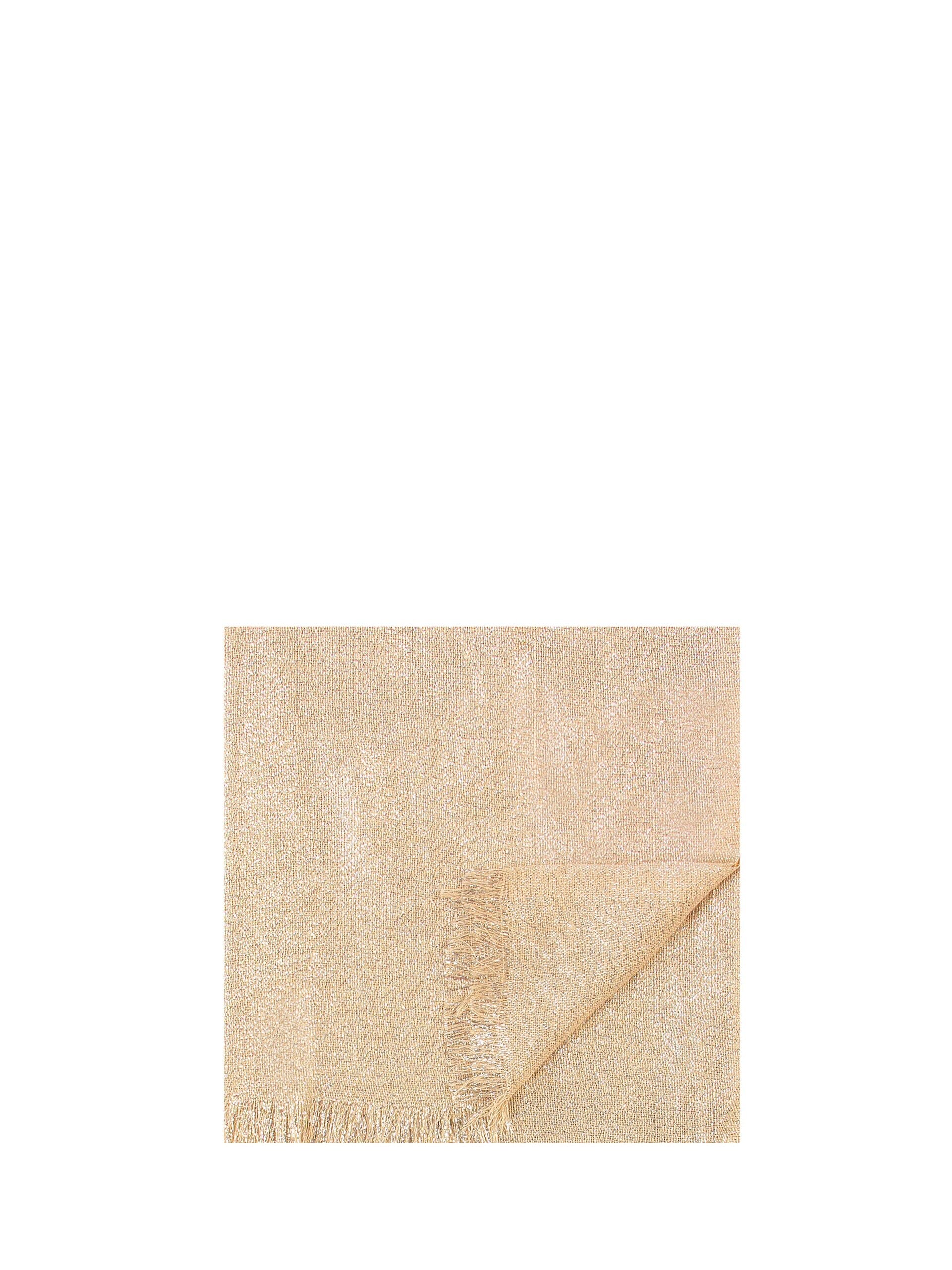 Foulard léger avec fil Lurex et bords effilochés Rinascimento