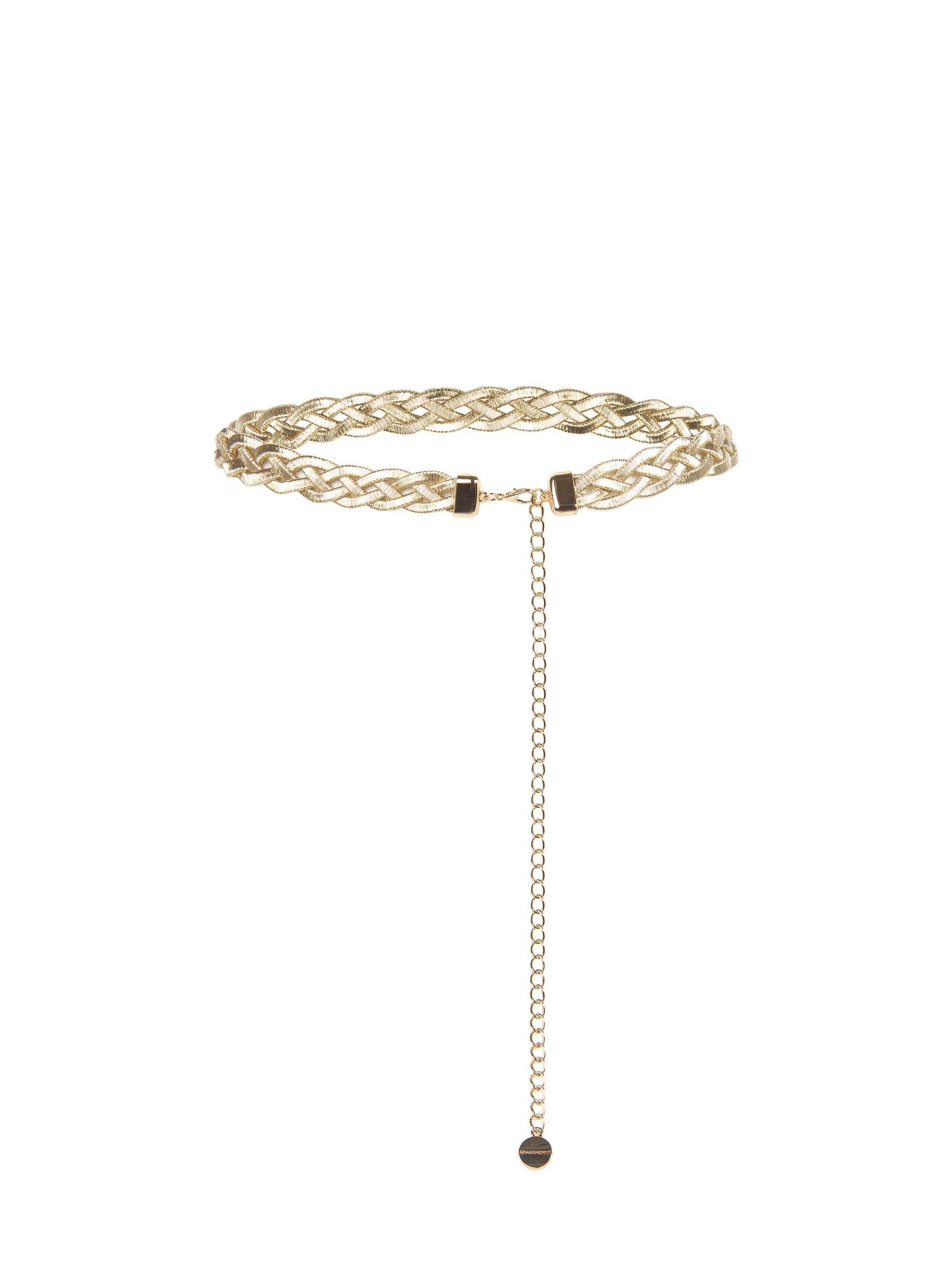 Cintura Regolabile Intrecciata A Cordoni Metallici Rinascimento