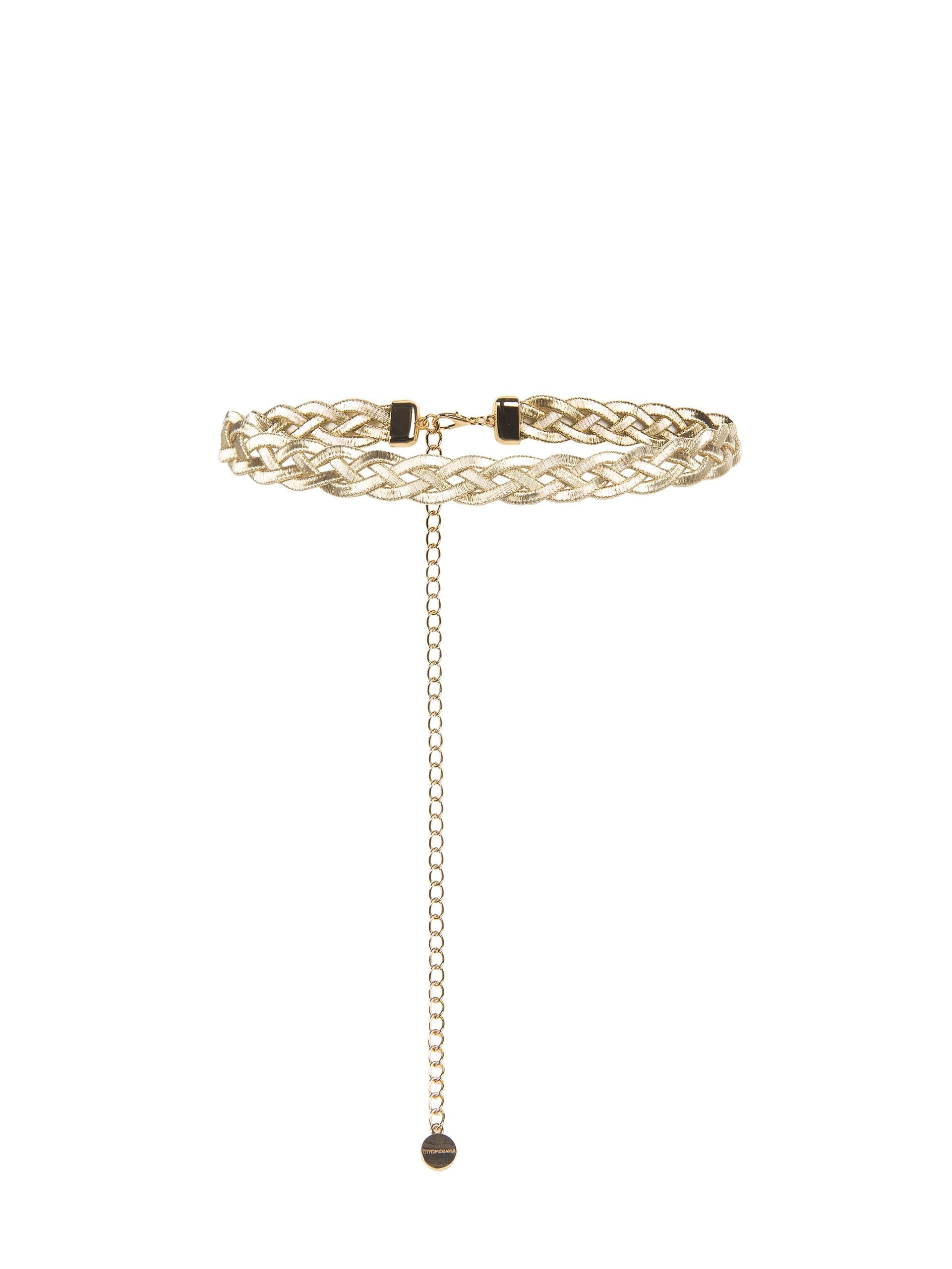 Cintura Regolabile Intrecciata A Cordoni Metallici Rinascimento