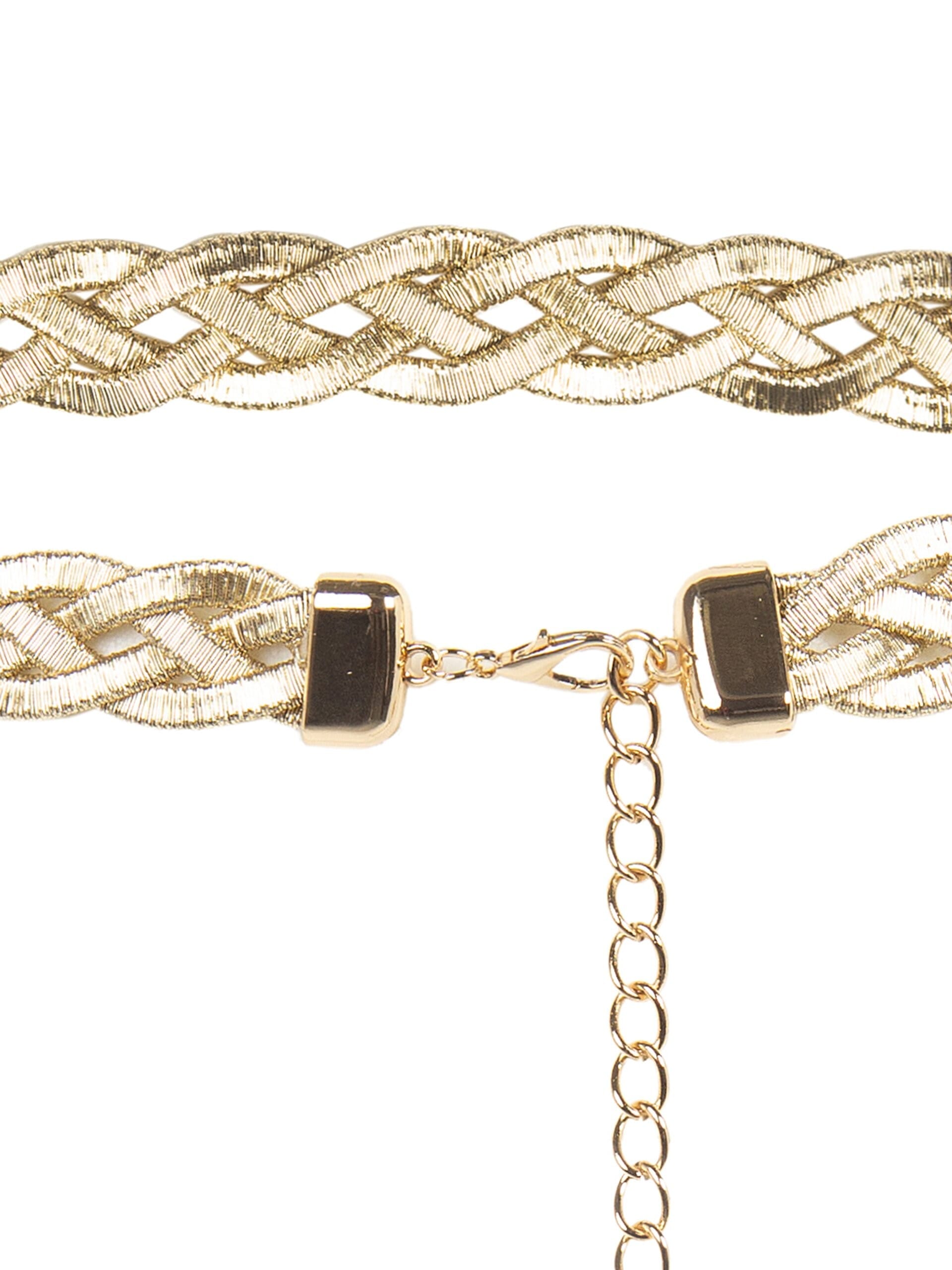 Cintura Regolabile Intrecciata A Cordoni Metallici Rinascimento