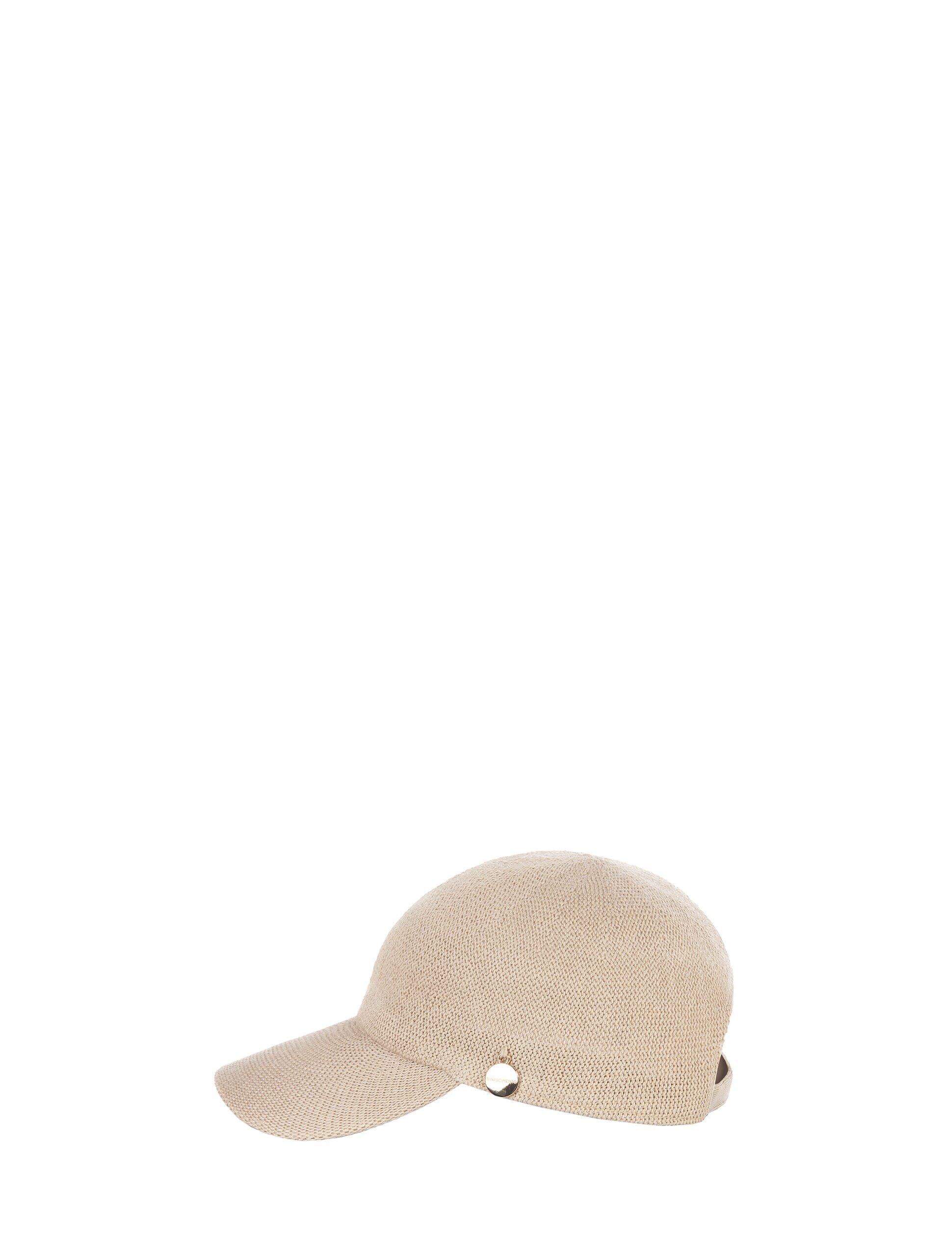 Woven Canvas Baseball Cap With Buckle On Back Rinascimento