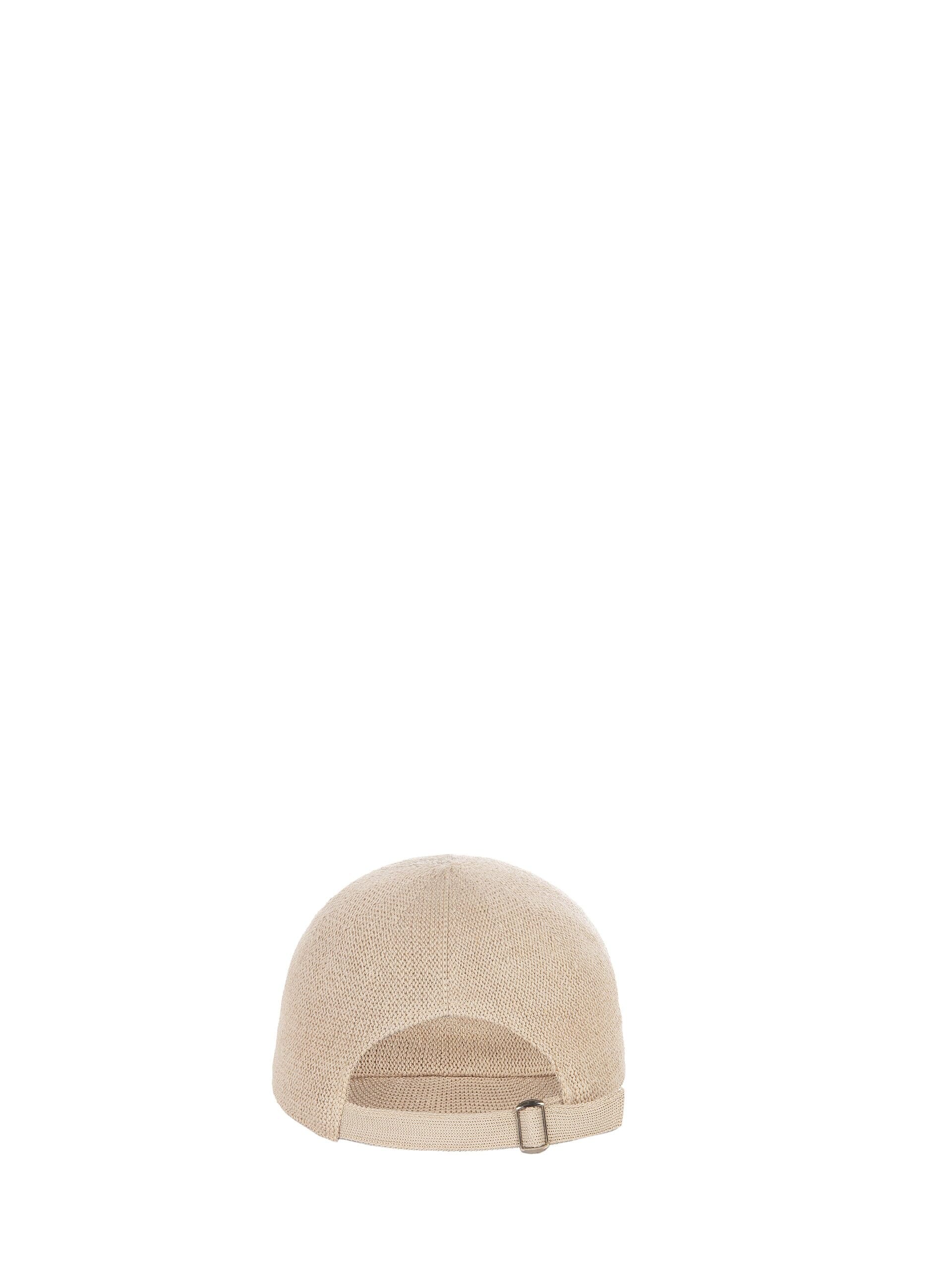 Woven Canvas Baseball Cap With Buckle On Back Rinascimento