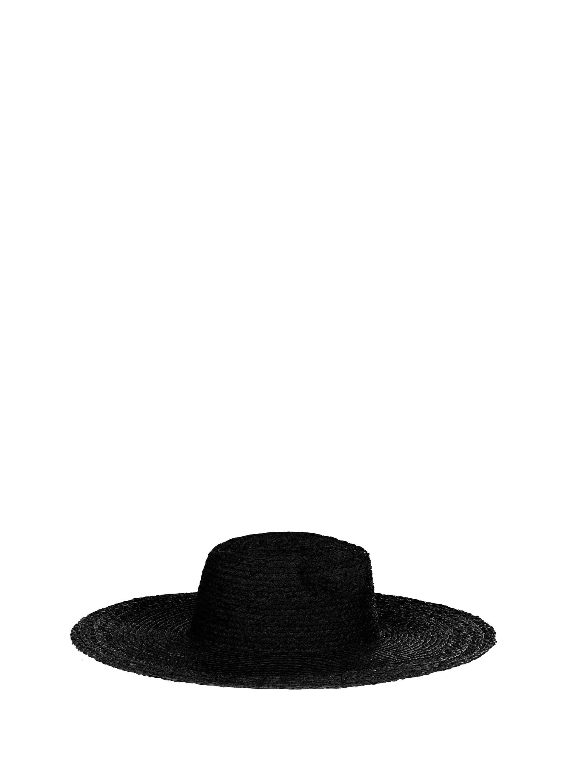 Rinascimento Wide-brimmed Braided Straw Hat with Openwork Border
