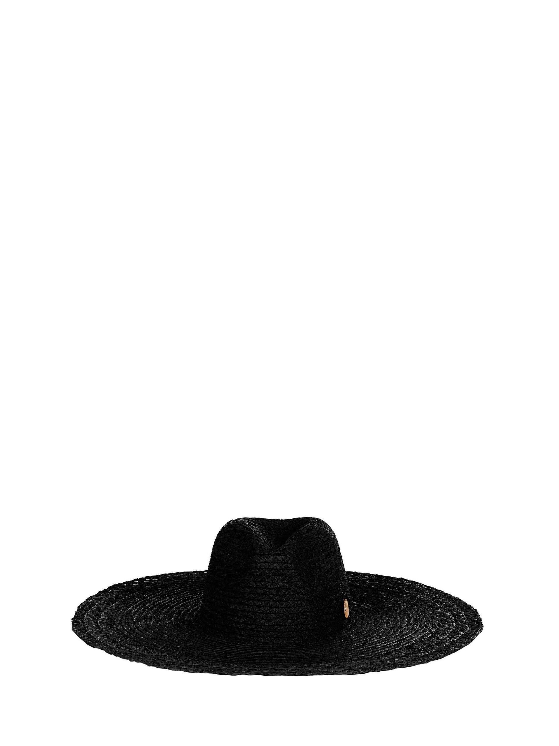 Rinascimento Wide-brimmed Braided Straw Hat with Openwork Border