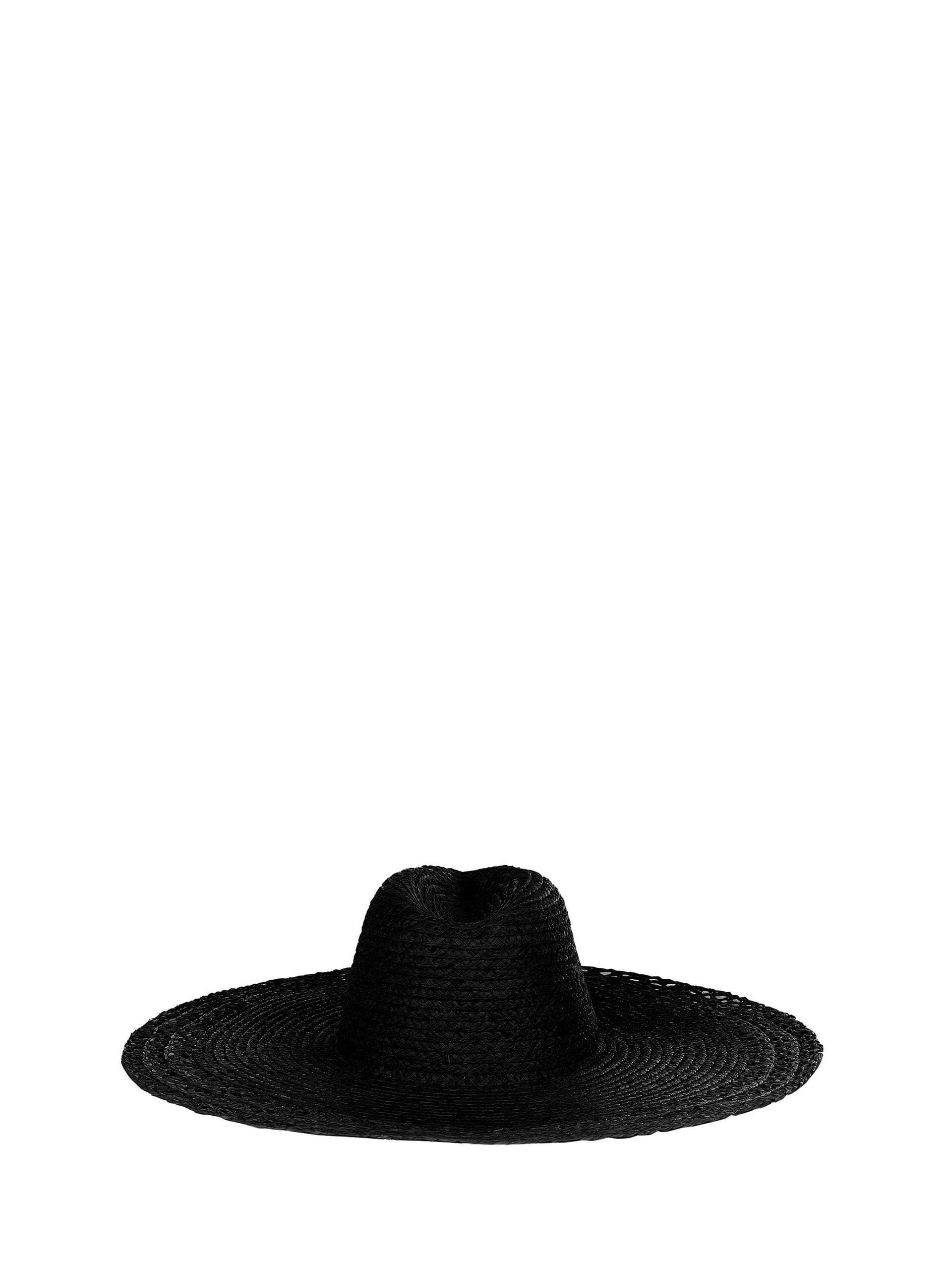 Rinascimento Wide-brimmed Braided Straw Hat with Openwork Border