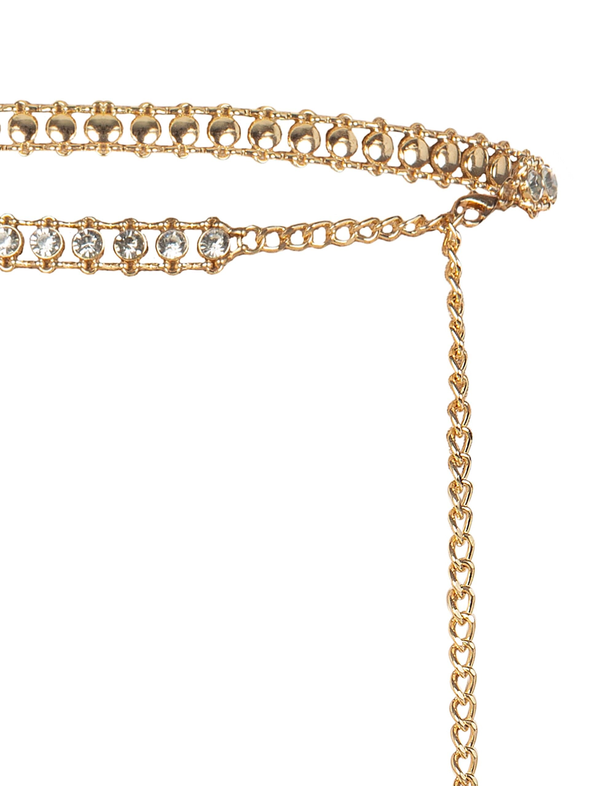 Cintura Gioiello Regolabile Con Cristalli Cabochon Rinascimento