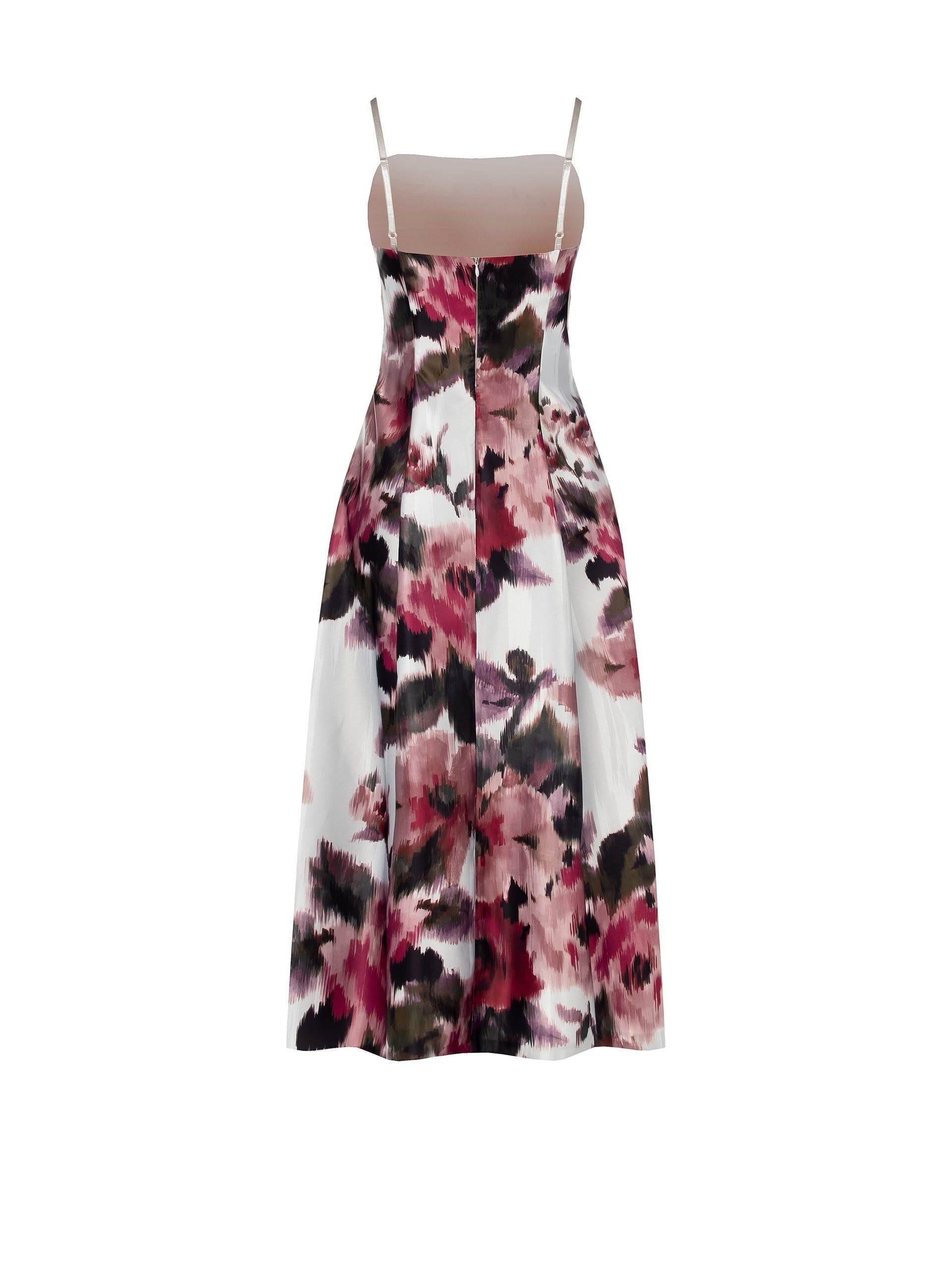 Duchesse Robe midi en satin structuré avec poches Rinascimento