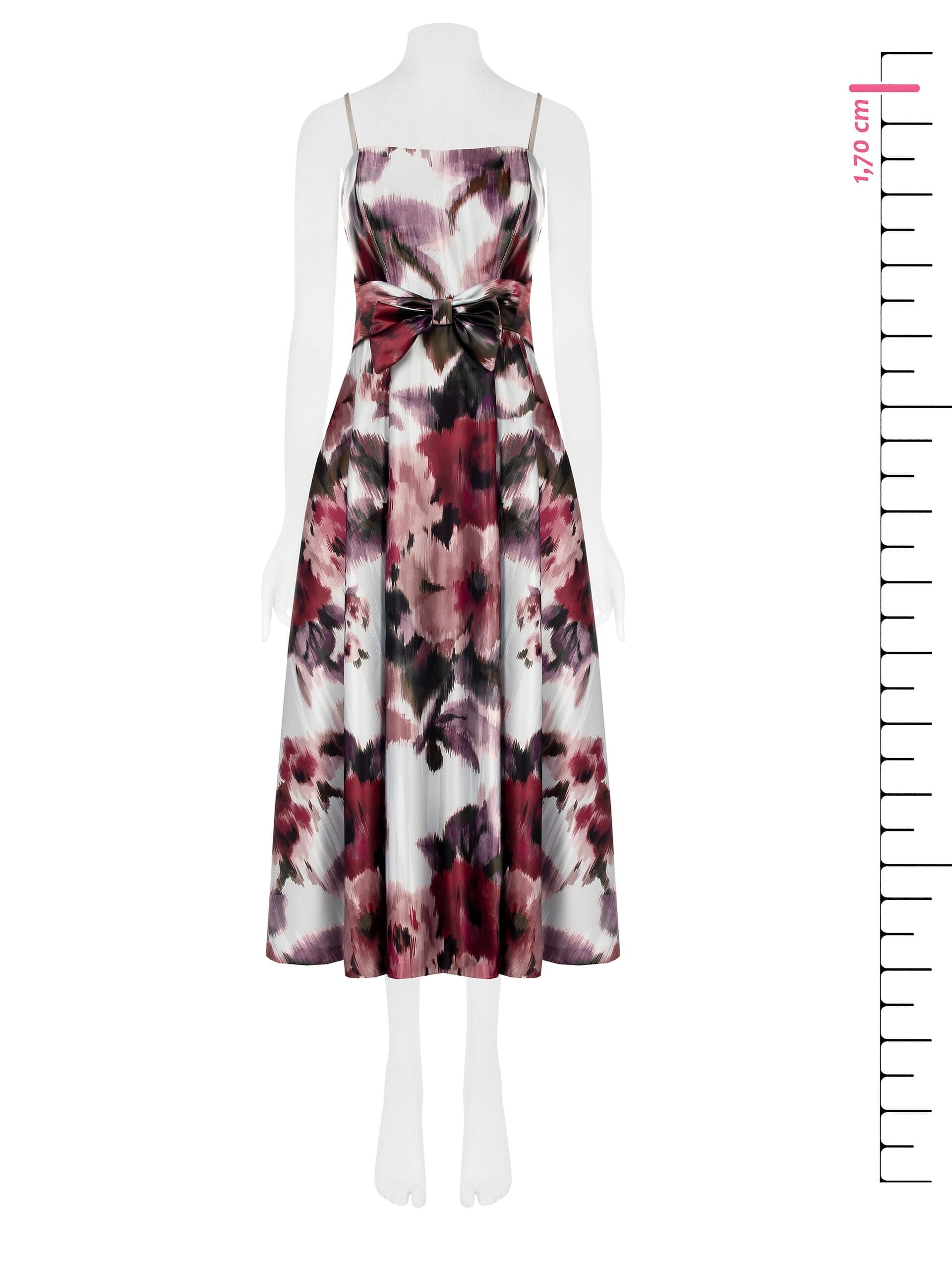 Duchesse Robe midi en satin structuré avec poches Rinascimento