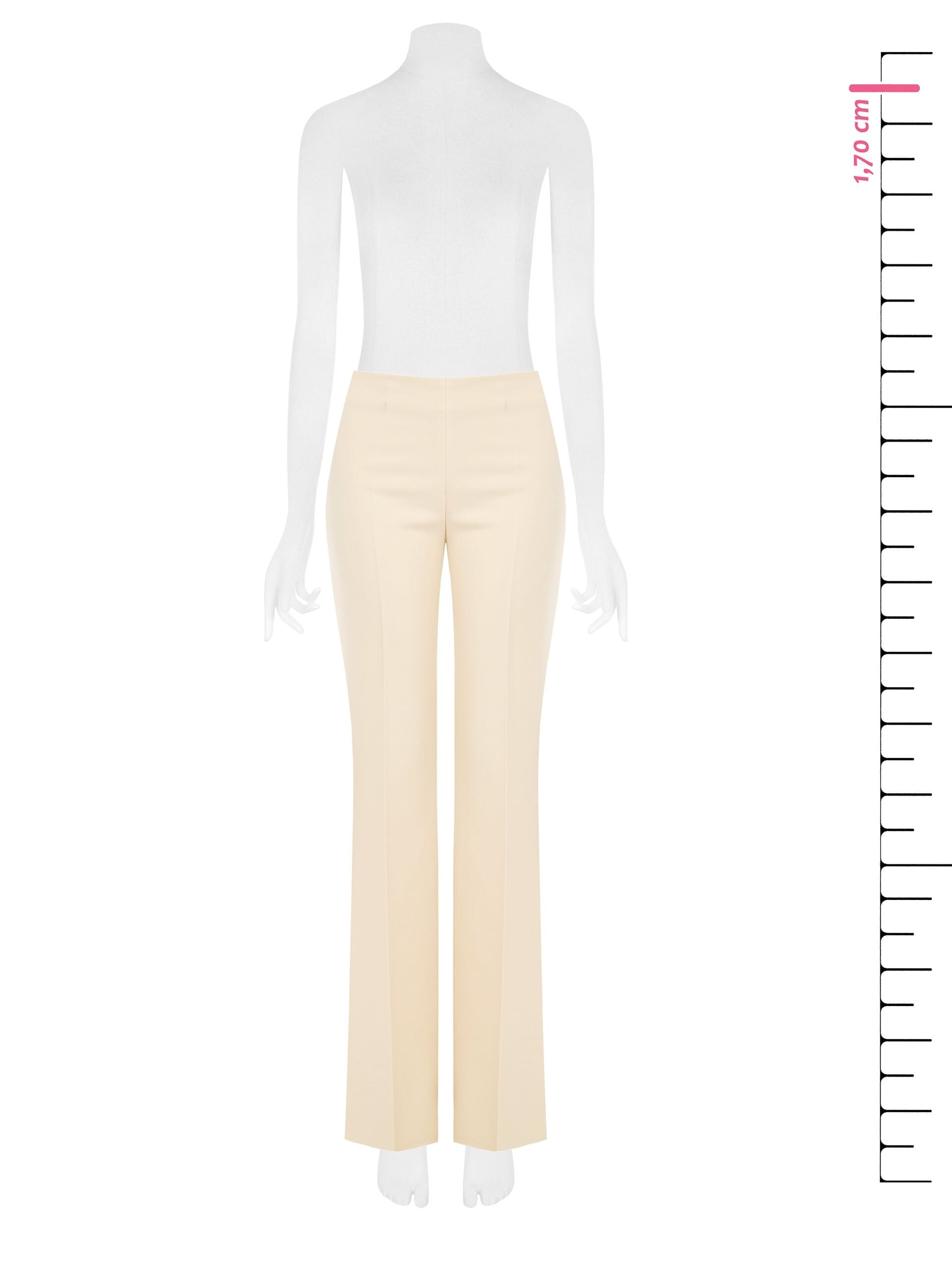 Pantalon palazzo en tissu technique avec fermeture éclair latérale Rinascimento