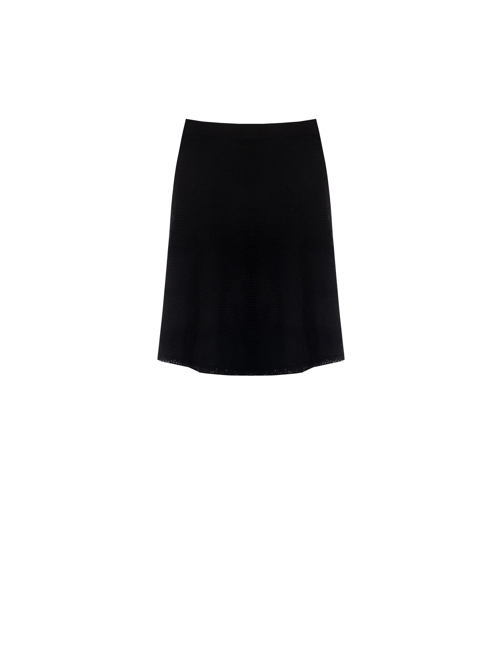 Jupe en tricot tissé avec ourlet orné de strass Rinascimento