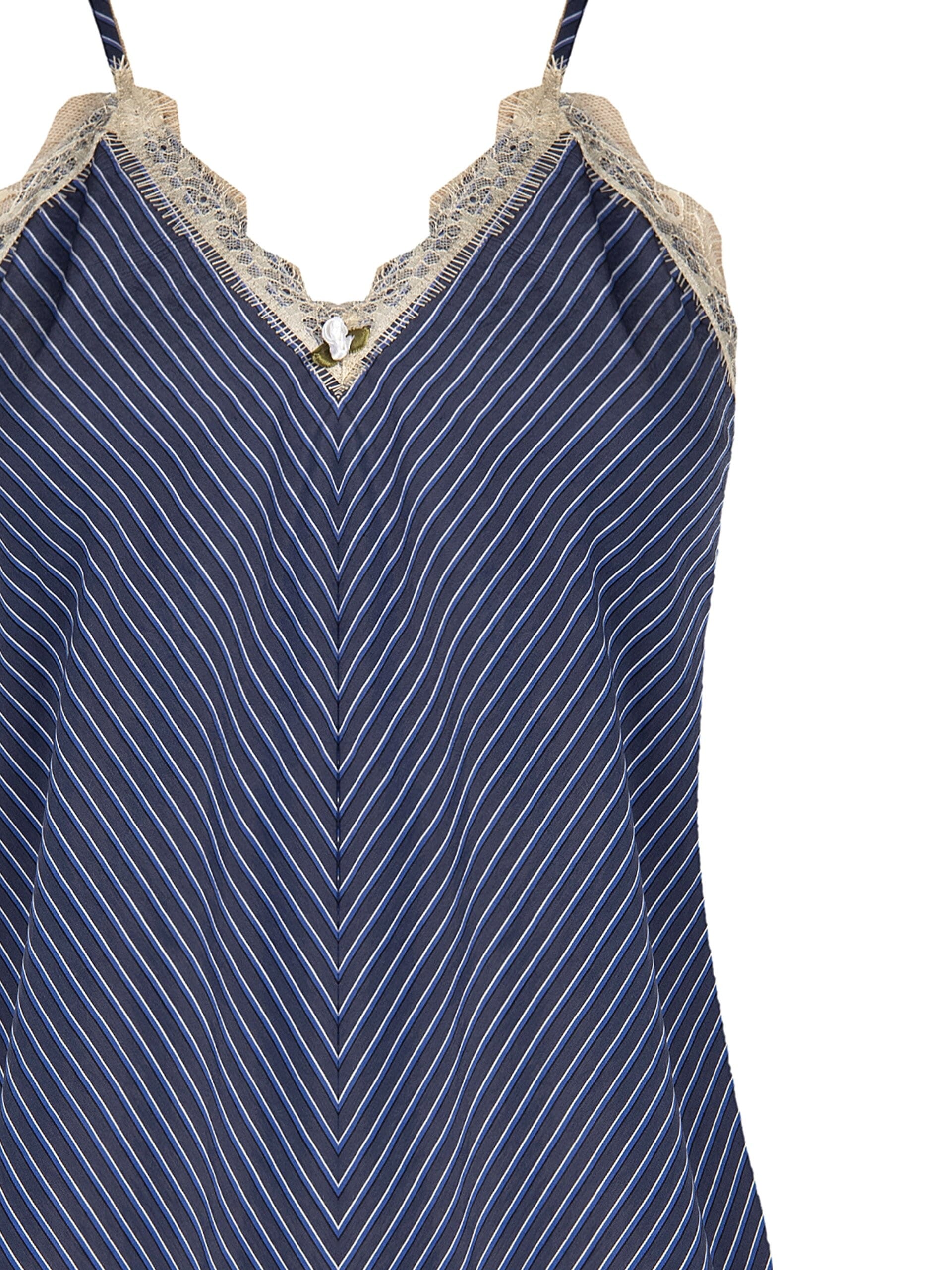 Slim Fit Viscose Blend Top with Lightly Crumpled Effect With Applied Rose And Lace Rinascimento